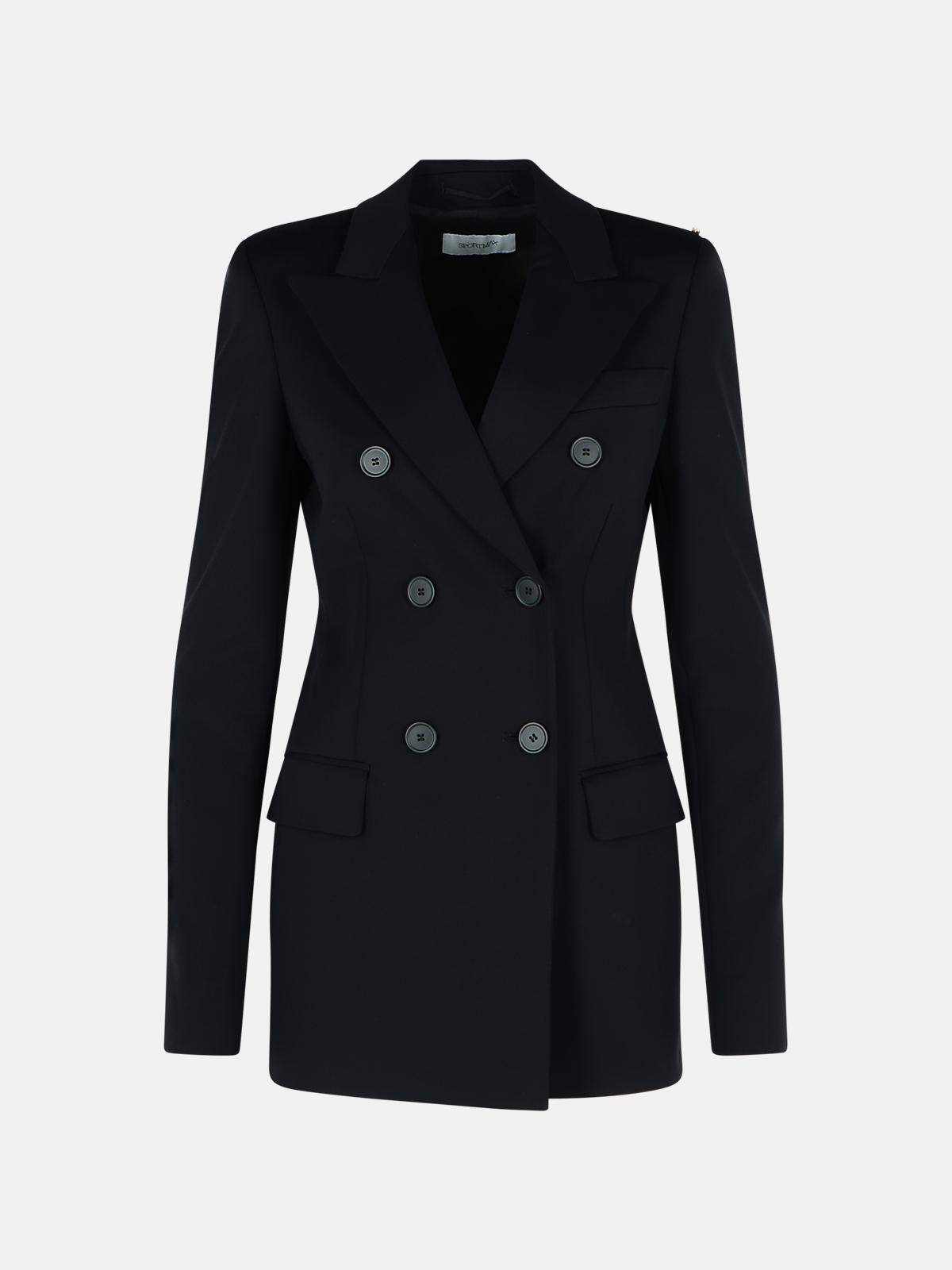 Sportmax 'frizzo' Black Polyamide Blend Jacket In Black