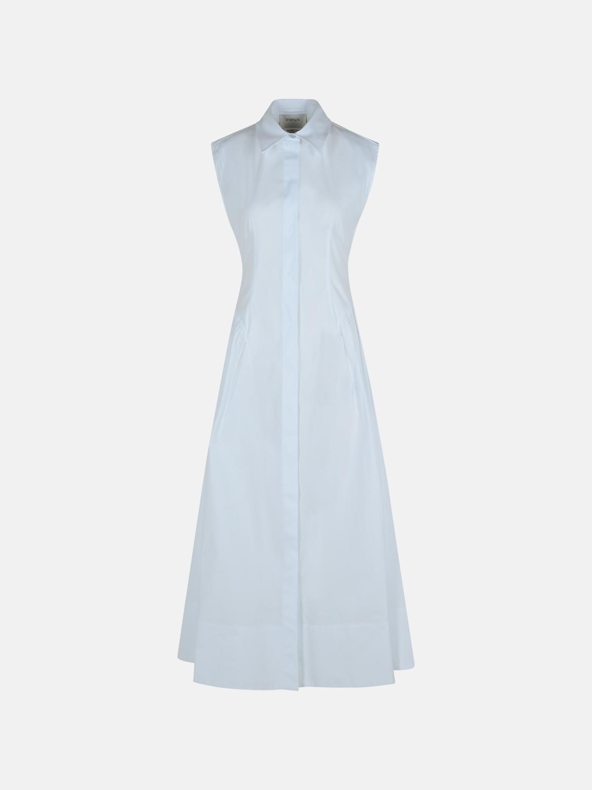 SPORTMAX 'Fabiana' White Cotton Dress