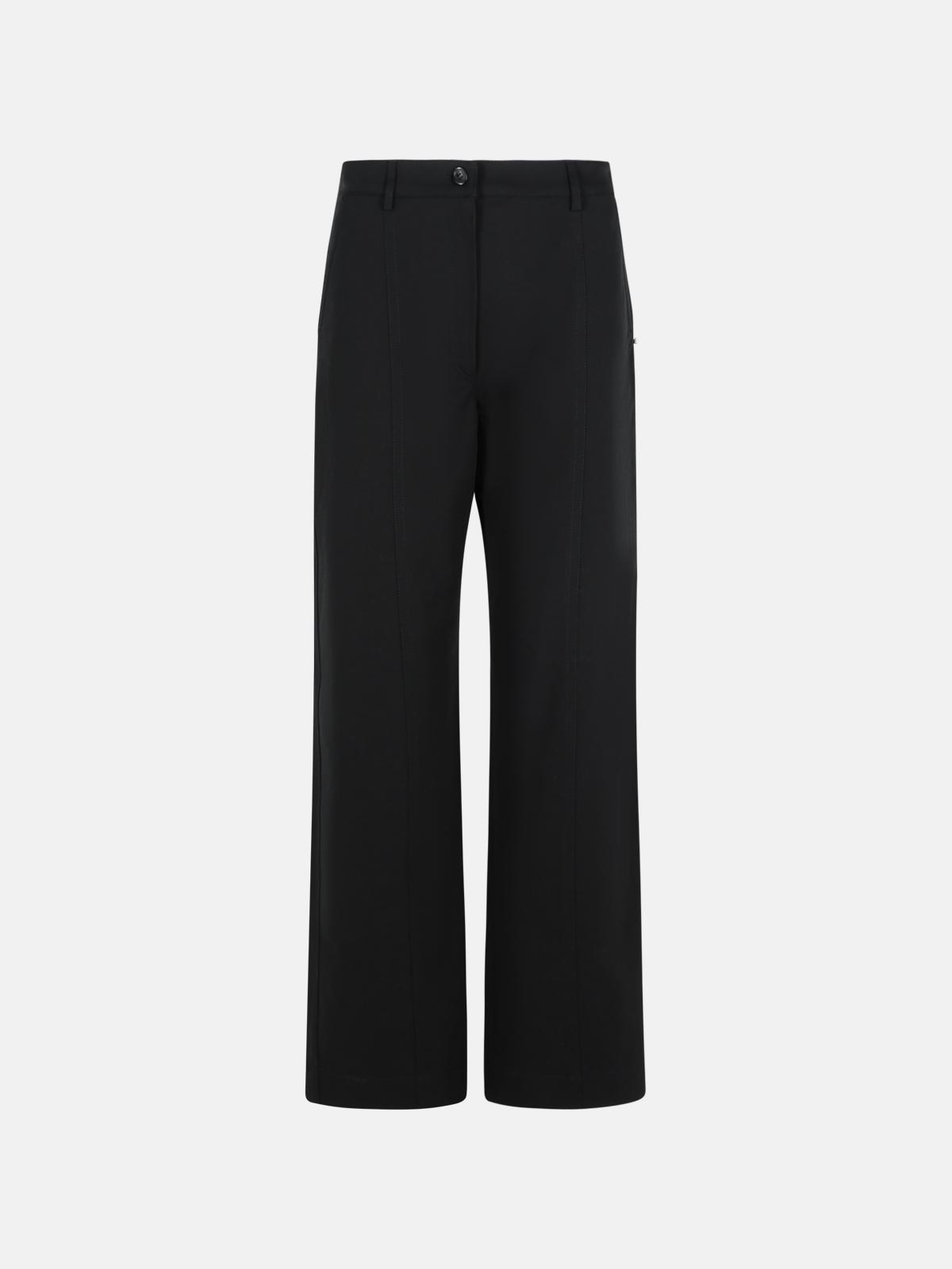 Sportmax Belt-loop Casual Pants In Black