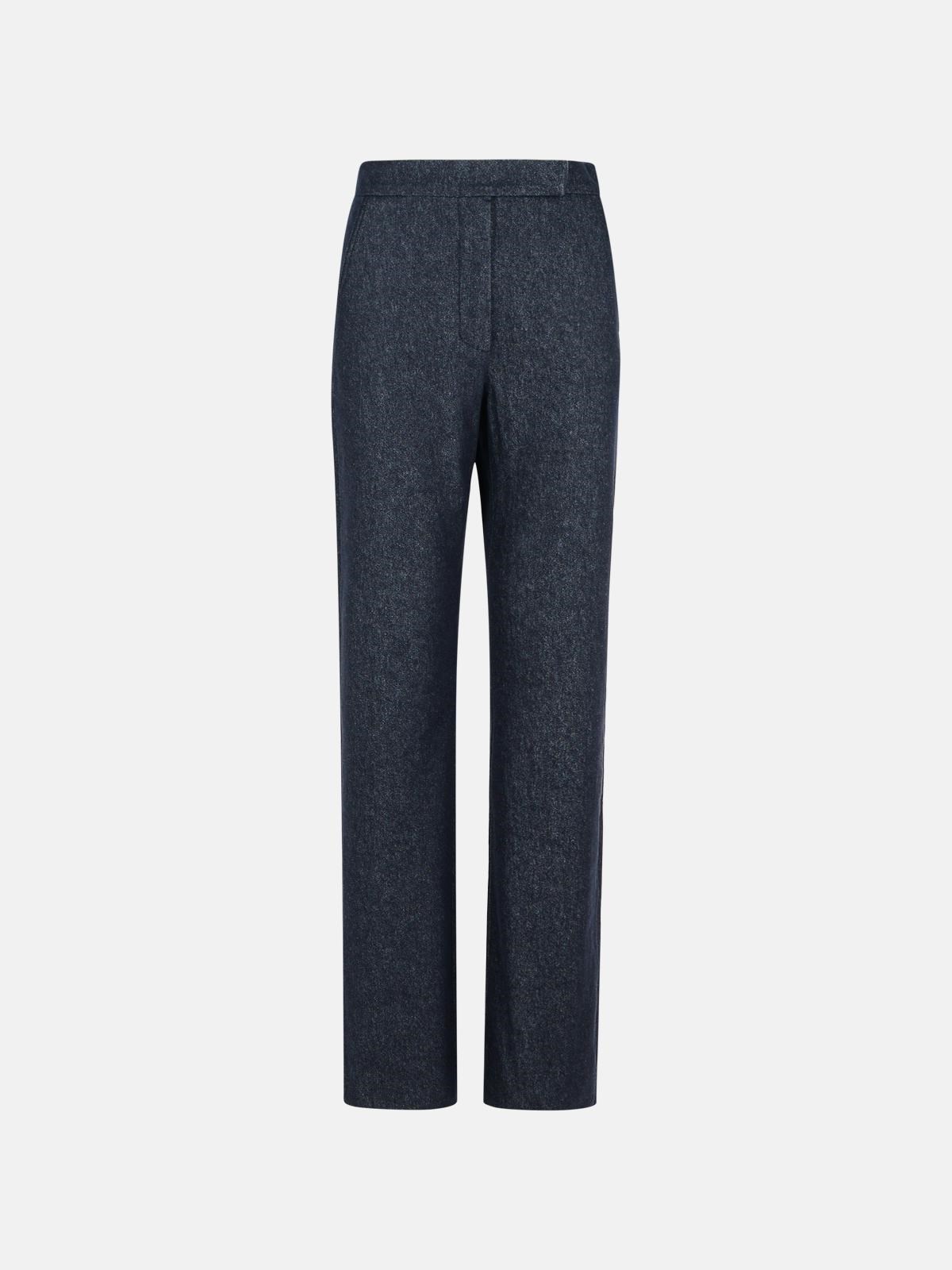 Max Mara 'galizia' Blue Cotton Pants In Blue