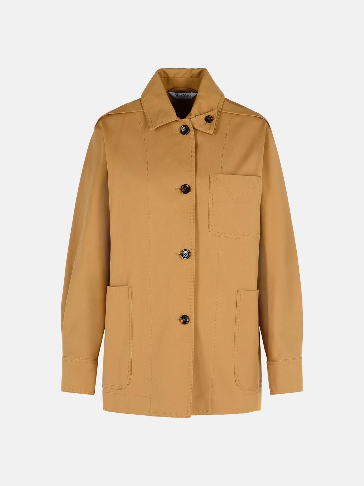 Max Mara 'moneta' Brown Cotton Jacket