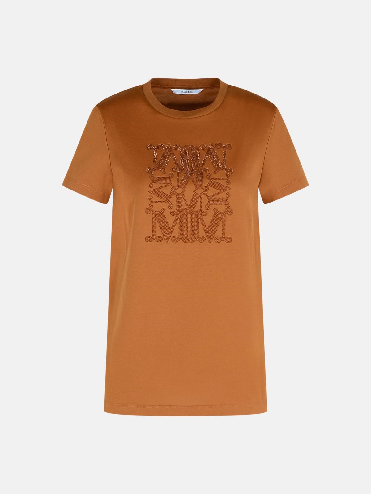 Max Mara 'giovane' Brown Cotton T-shirt