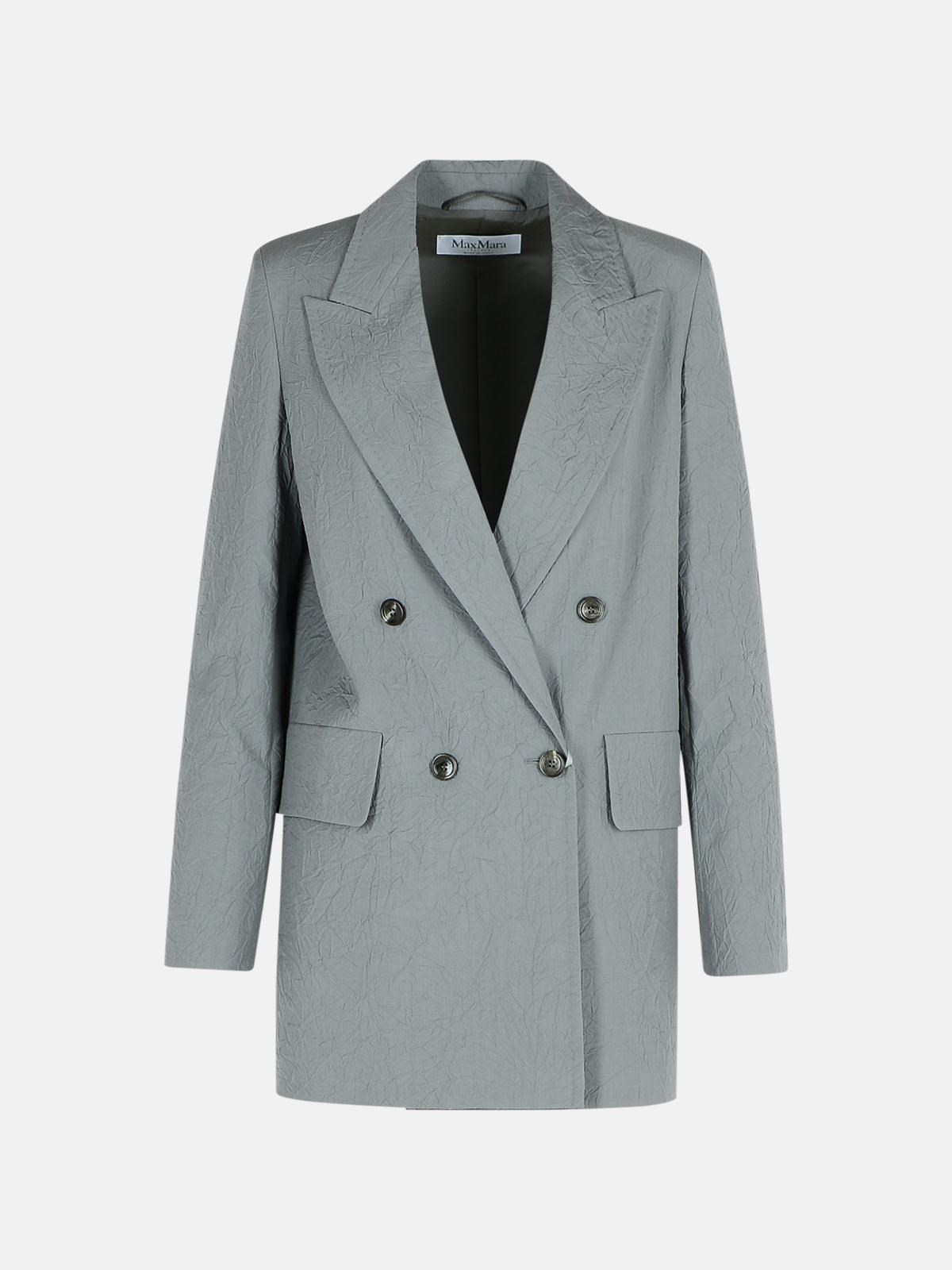 Max Mara 'abavo' Grey Wool Blazer In Grey