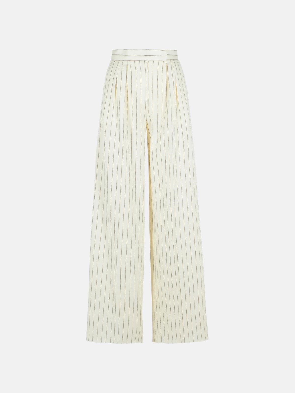Max Mara 'clarion' White Cotton Blend Pants