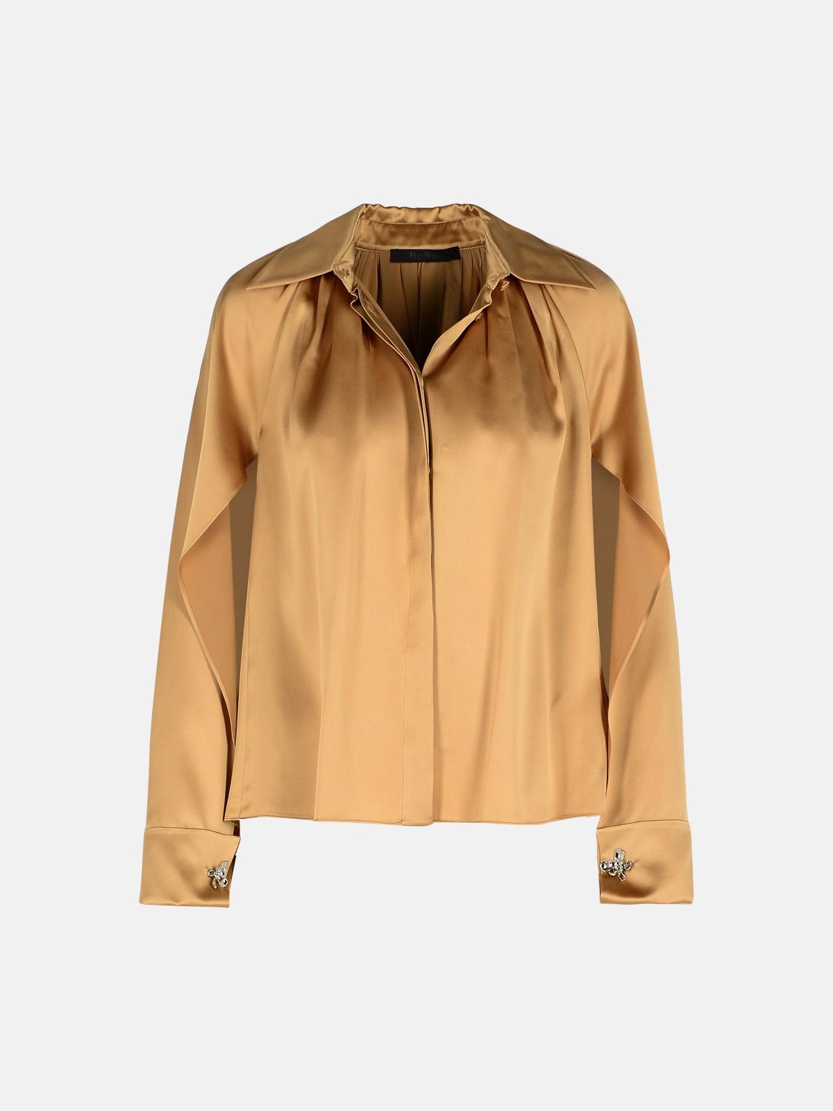 Max Mara ' Salice' Beige Silk Shirt