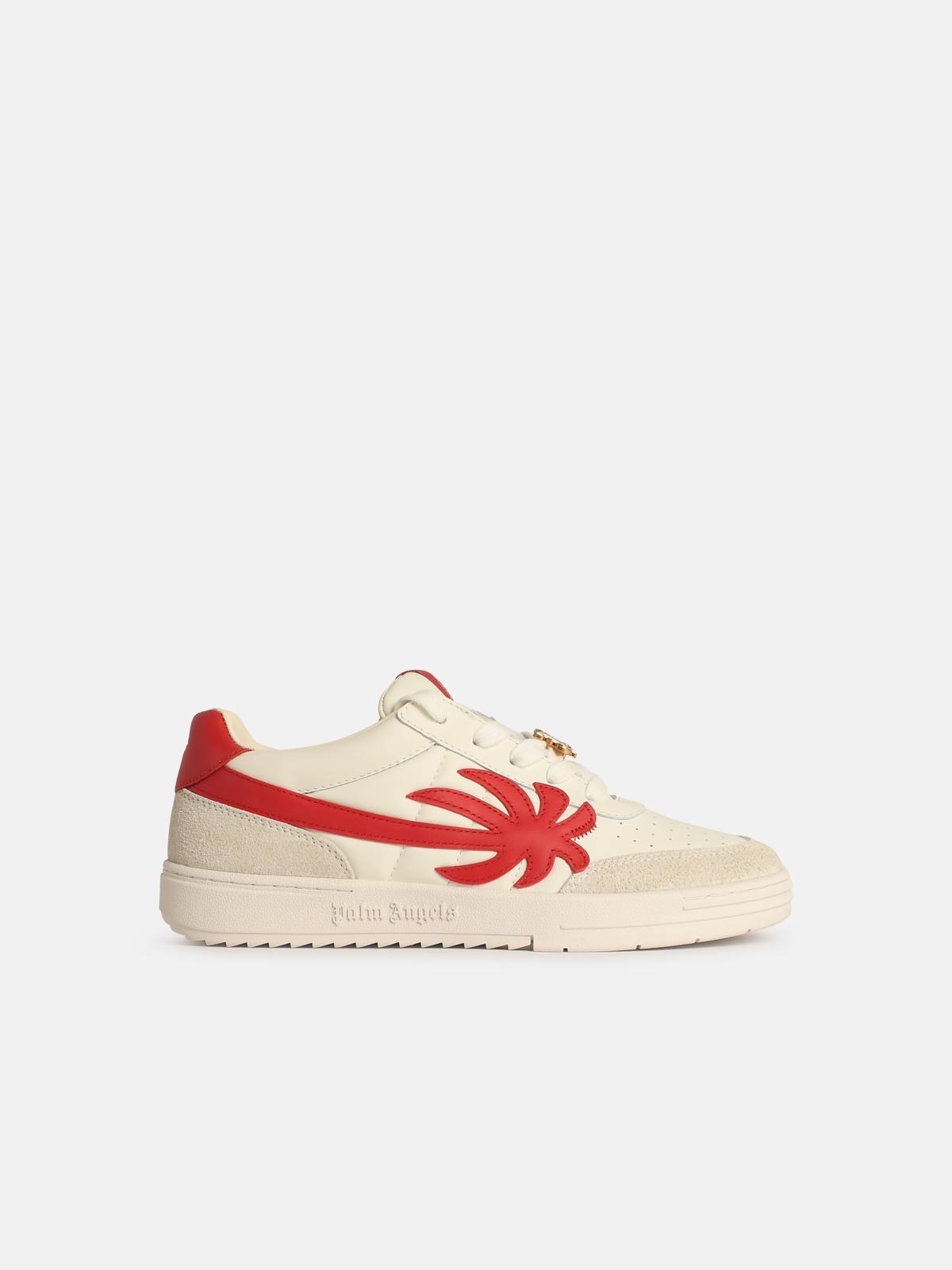 Palm Angels 'palm' White Leather Trainers
