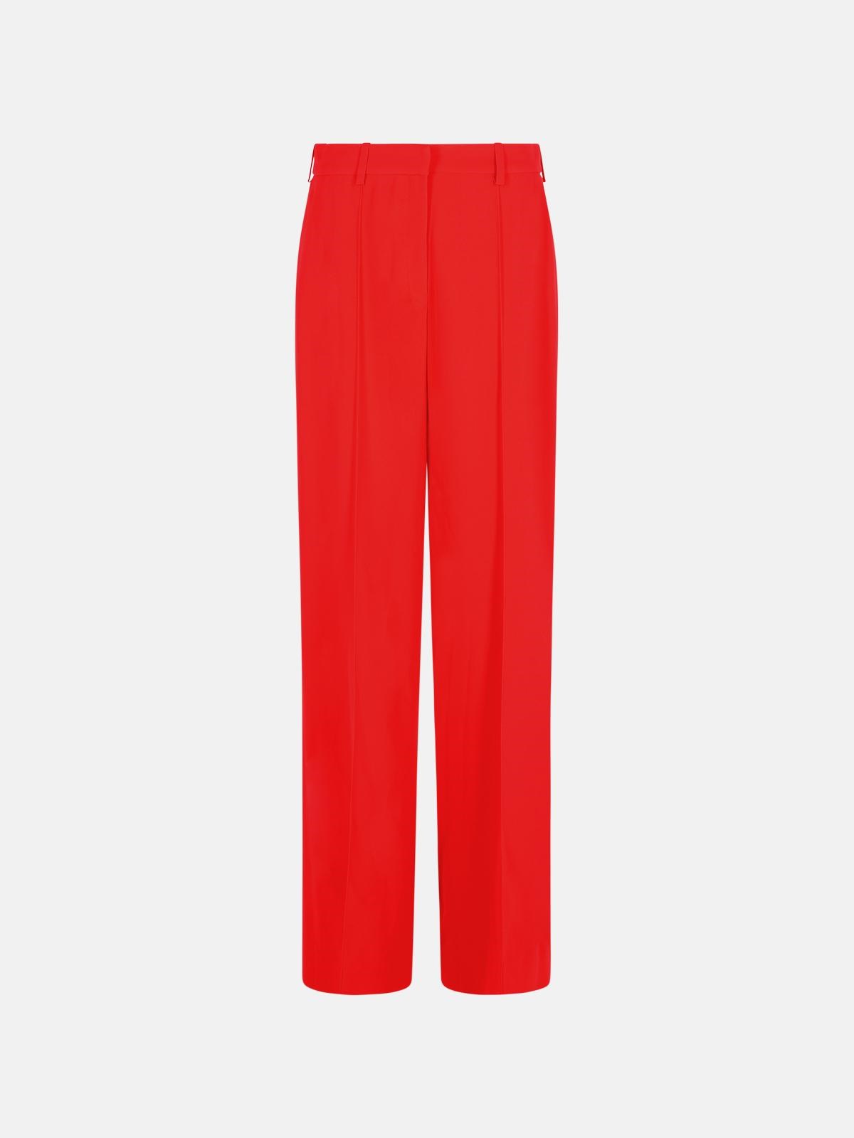 Balmain 'tailoring' Red Viscose Blend Pants