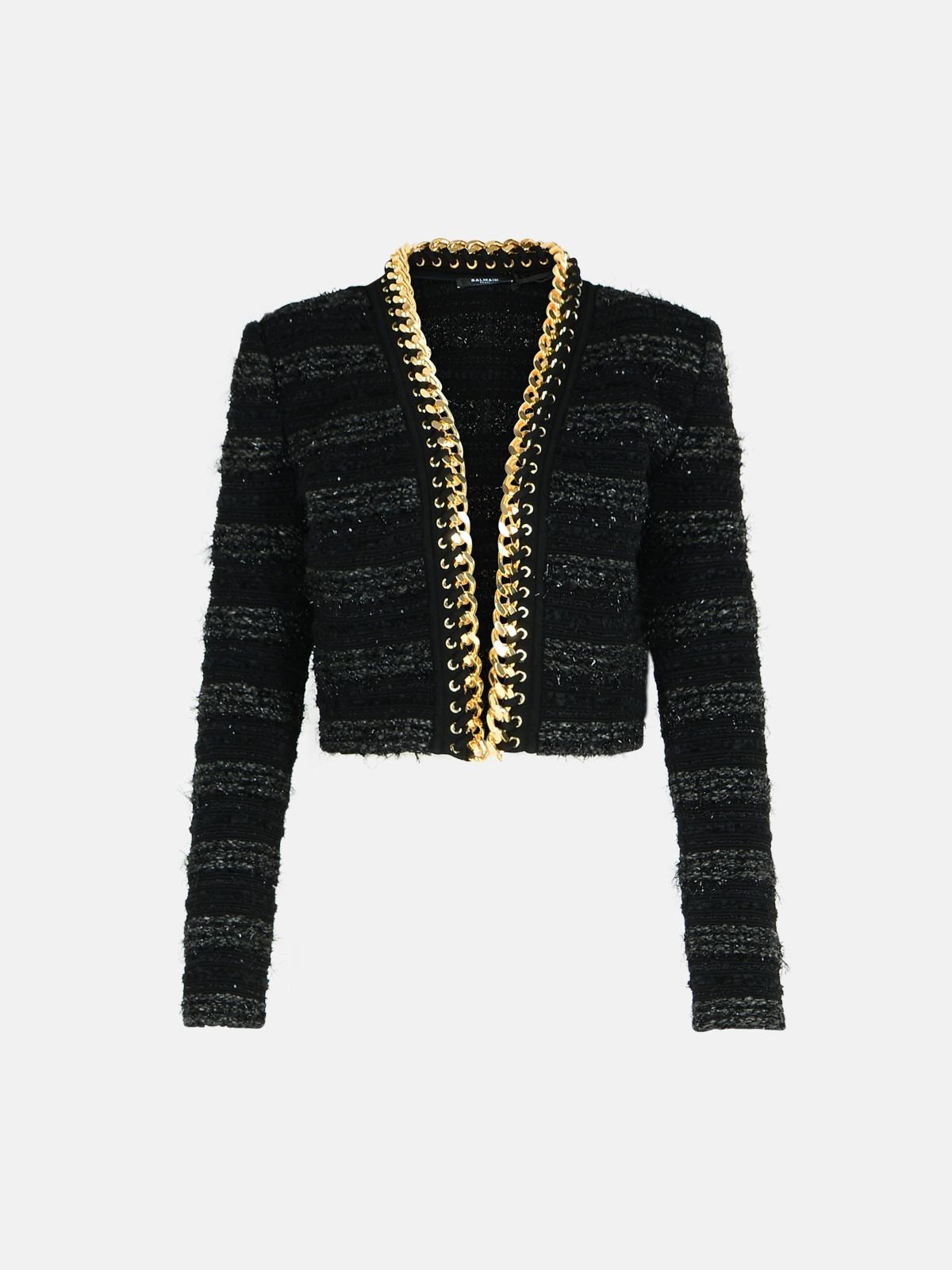 Balmain Black Polyamide Blend Jacket