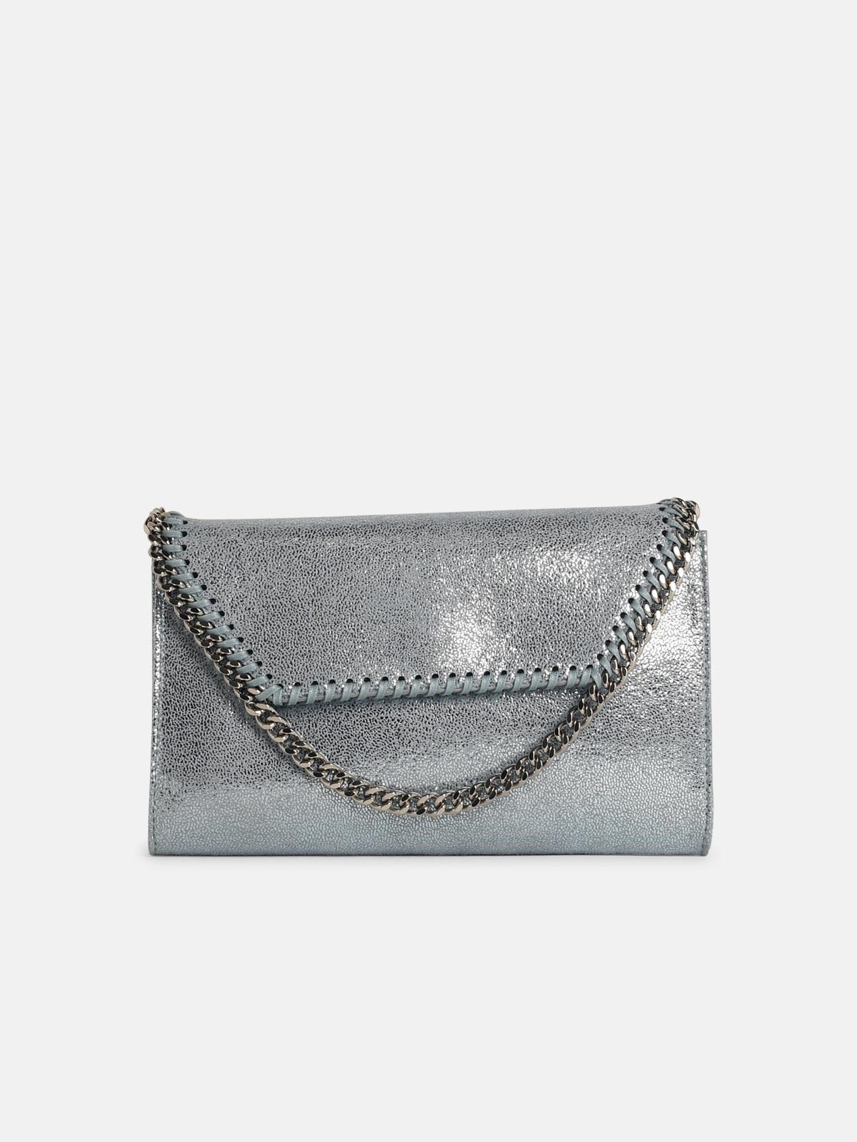 Stella Mccartney 'mini Falabella' Light Blue Vegan Leather Crossbody Bag