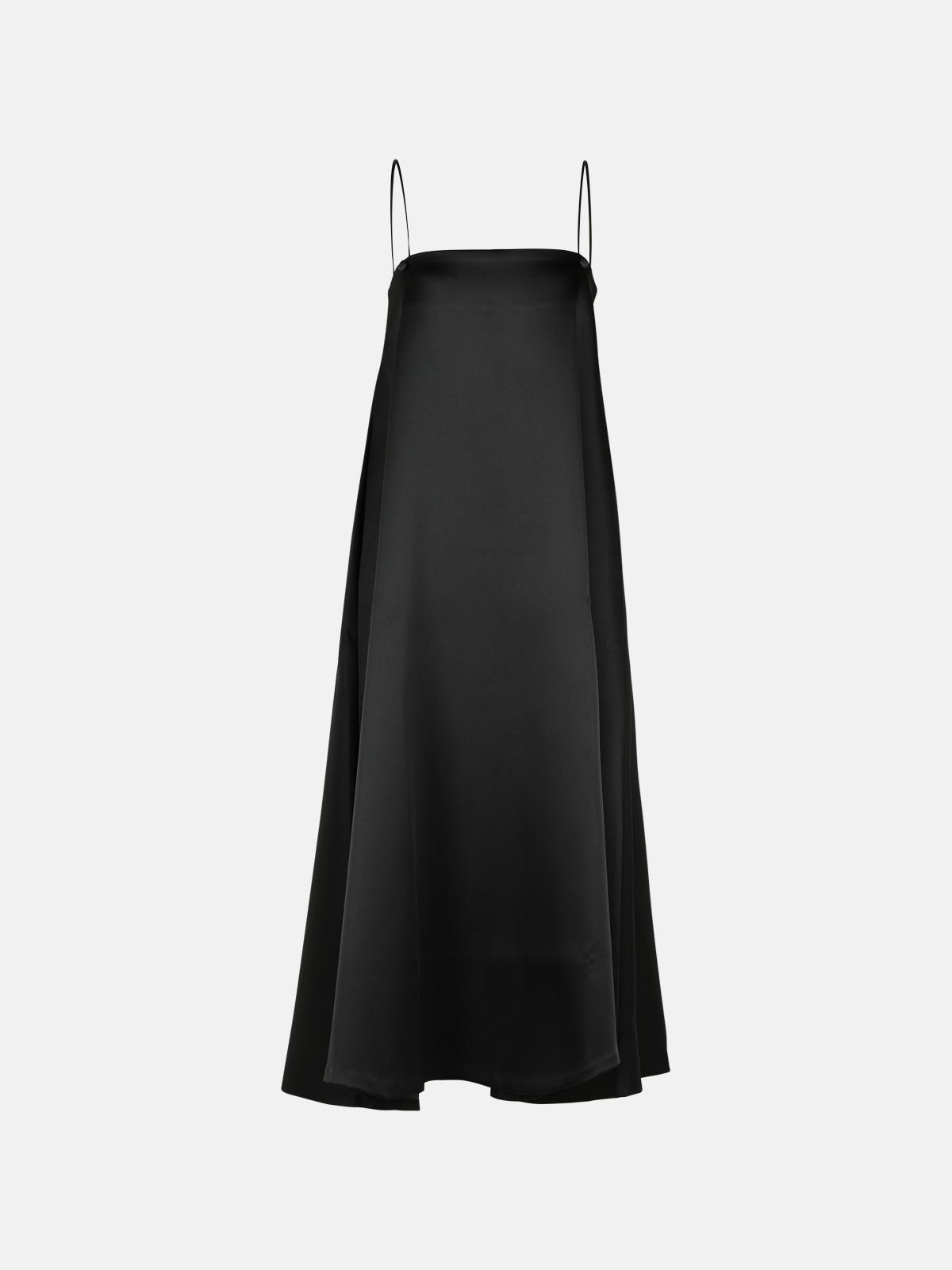ROHE BLACK POLYESTER DRESS