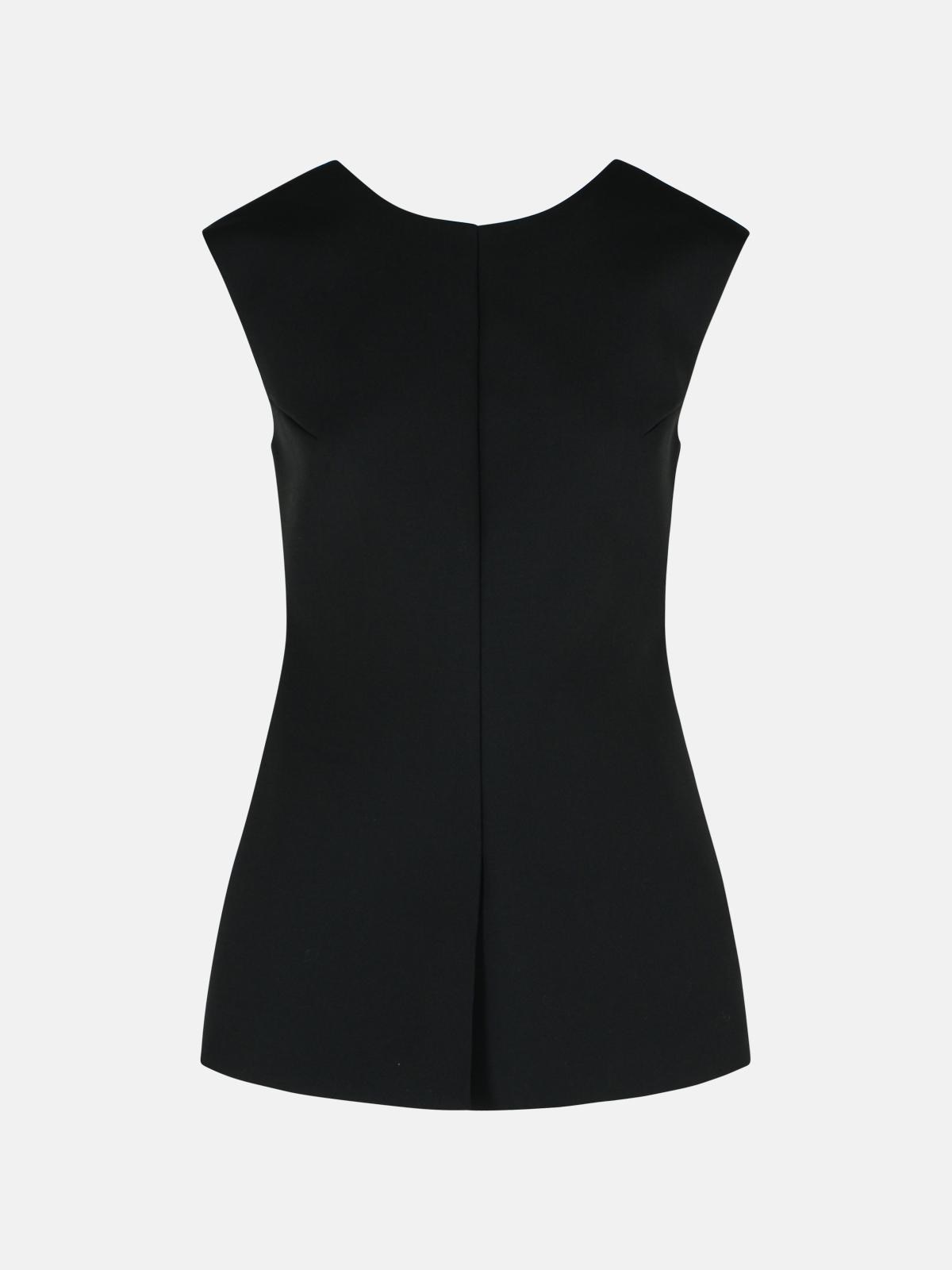Rohe 'sculptural' Wool Blend Tank Top In Black