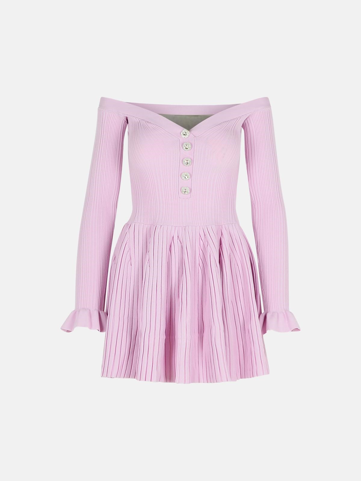 Self-portrait Lilac Viscose Blend Dress