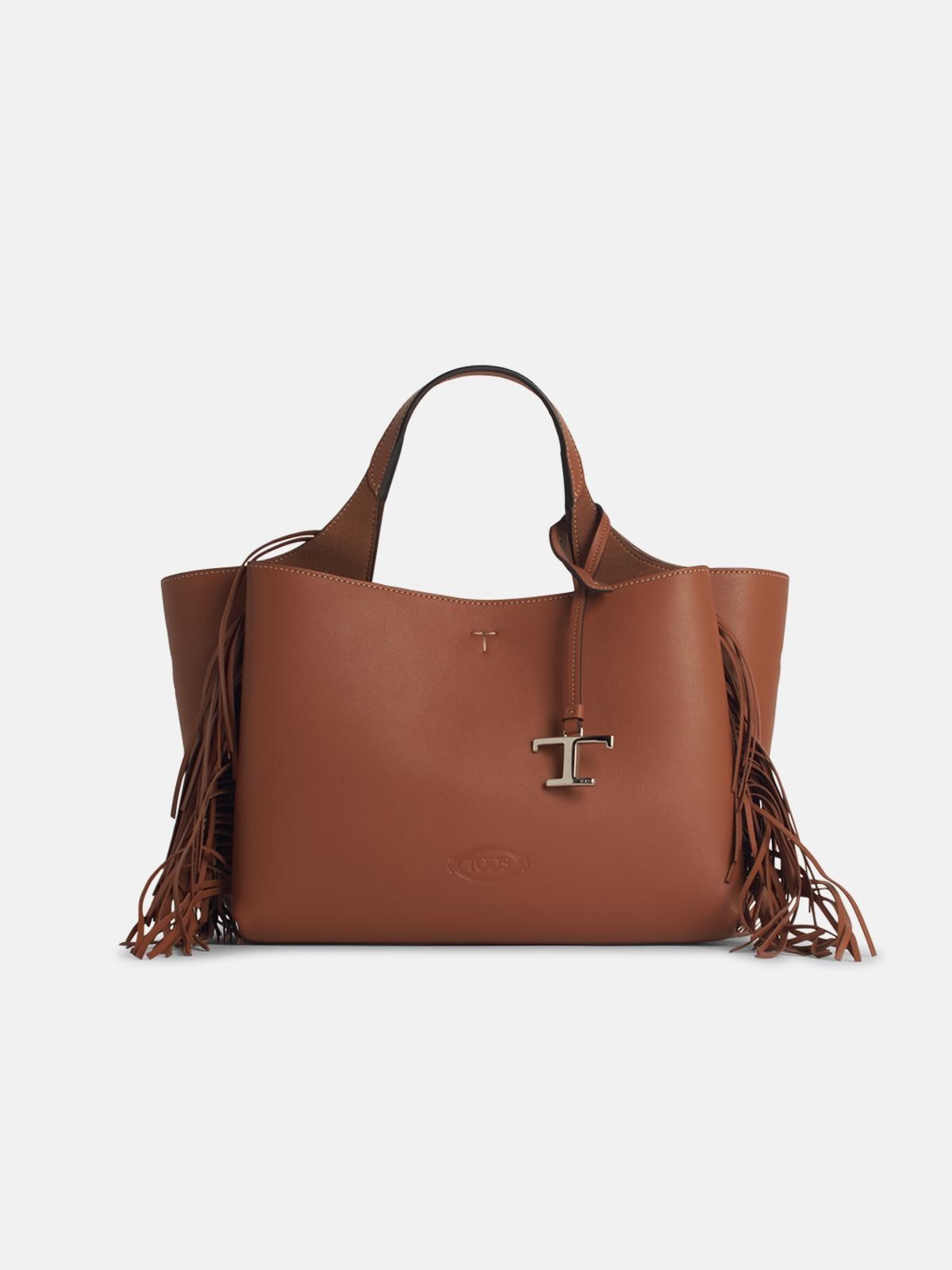 Tod's 'apa' Brown Leather Bag In Brown