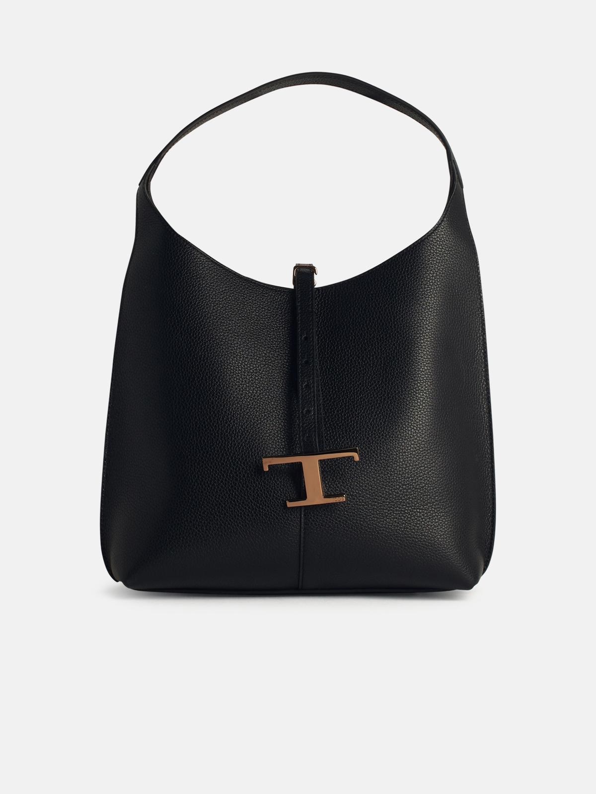 Tod's Small Black Leather Bag In Black