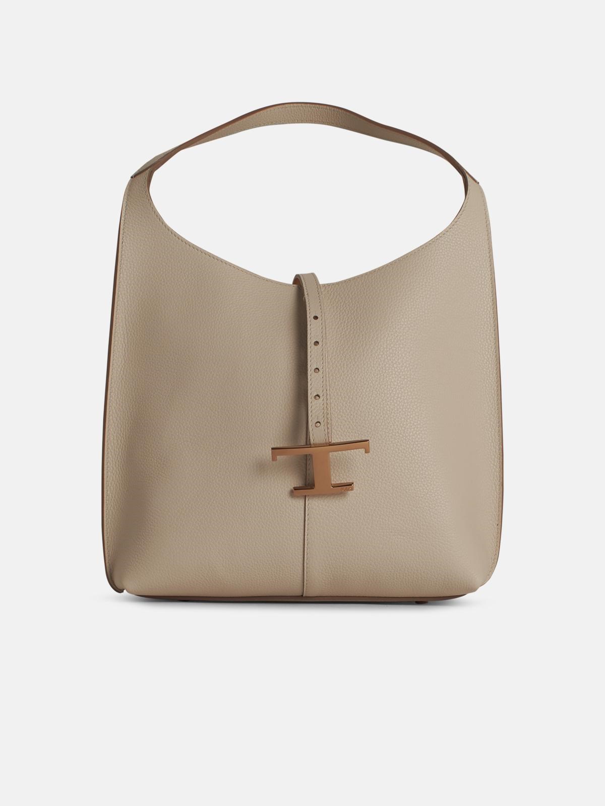 Tod's Small Ivory Leather Bag In Ivory