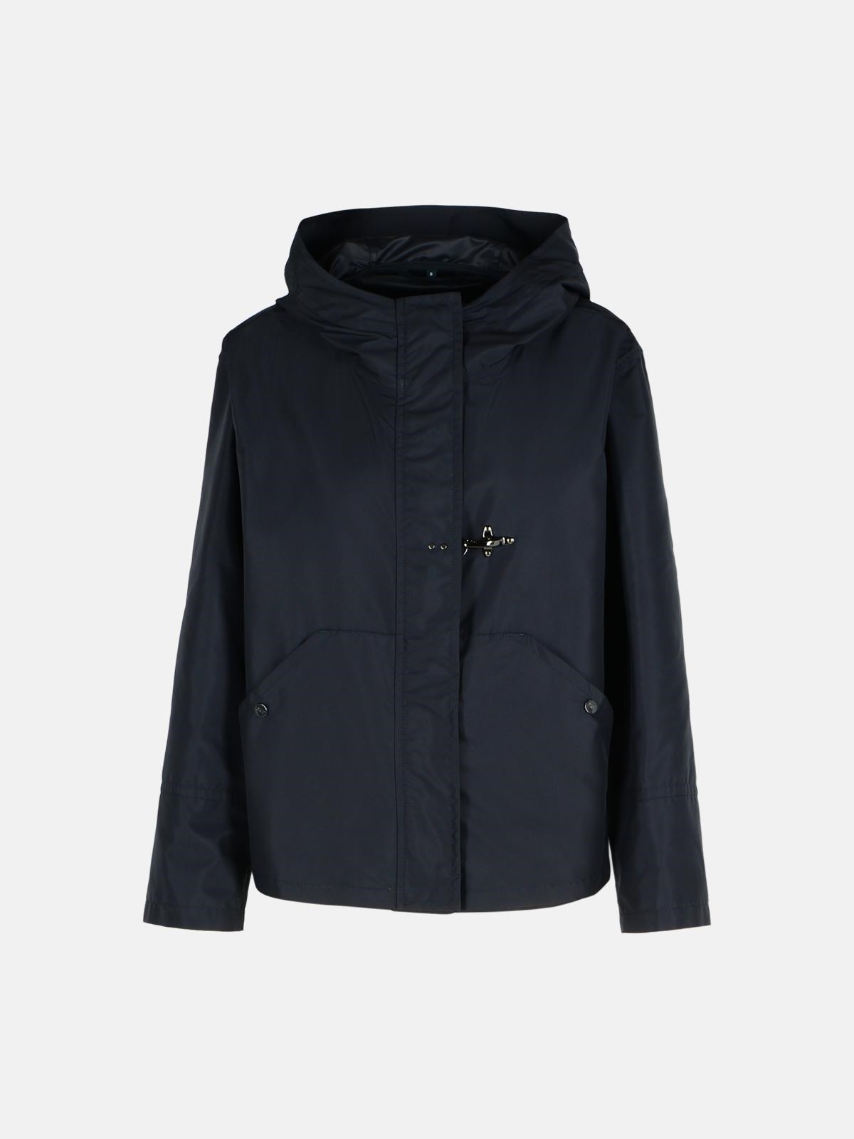 Fay Blue Polyamide Jacket In Blue