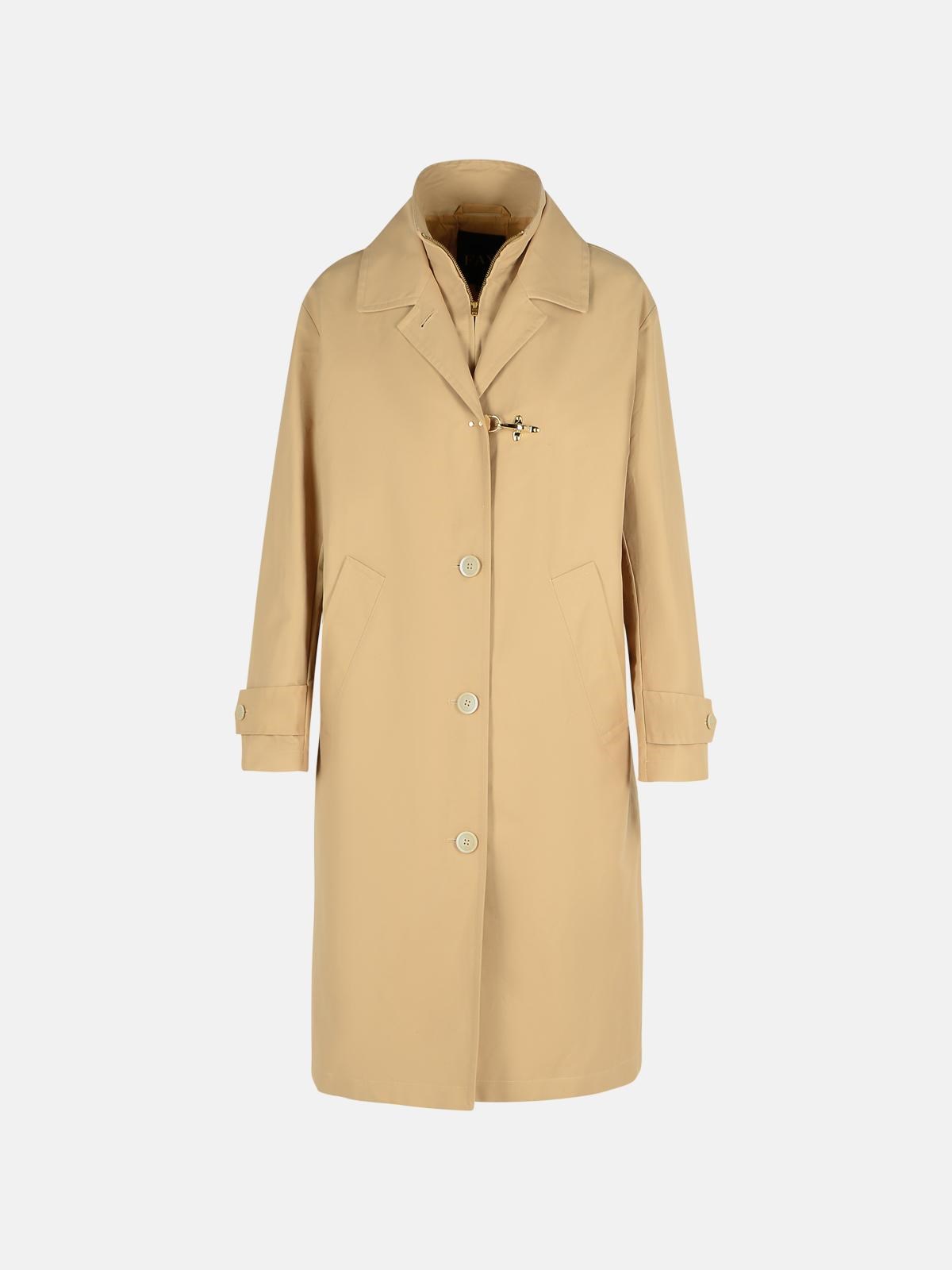 Fay 'morning' Beige Polyamide Blend Parka In Beige