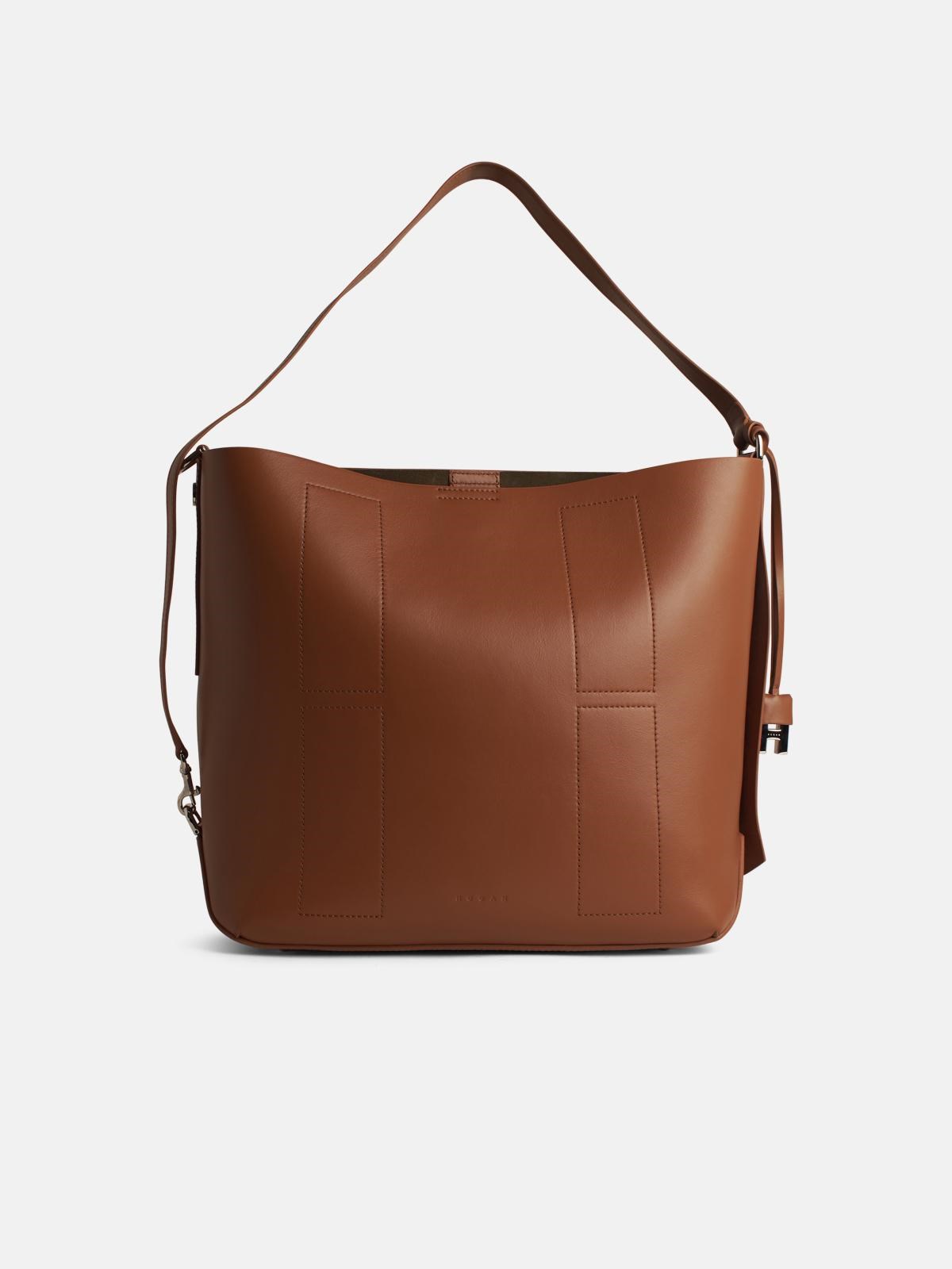 HOGAN 'H01' Brown Leather Crossbody Bag
