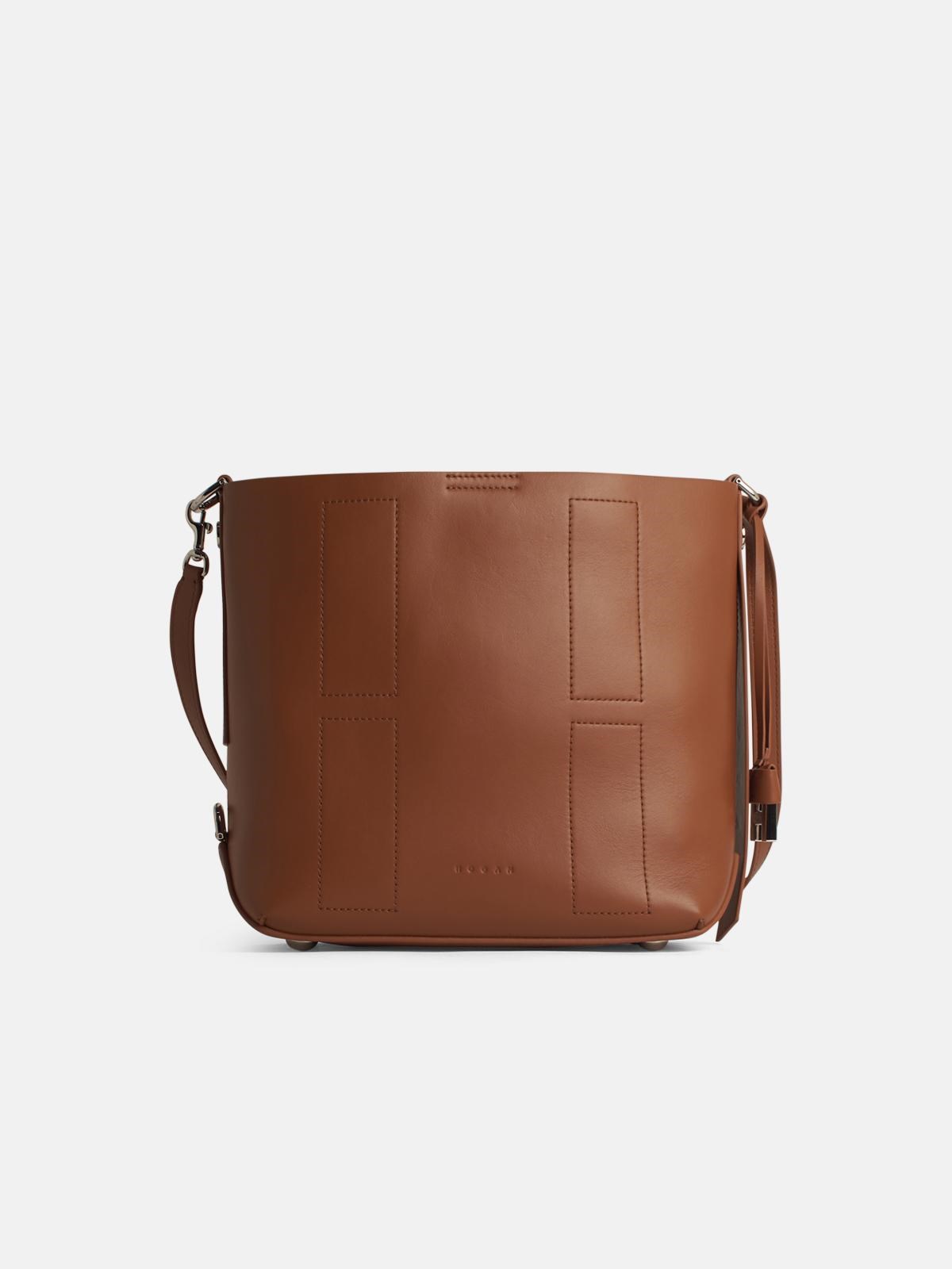 HOGAN 'H01' Brown Leather Crossbody Bag