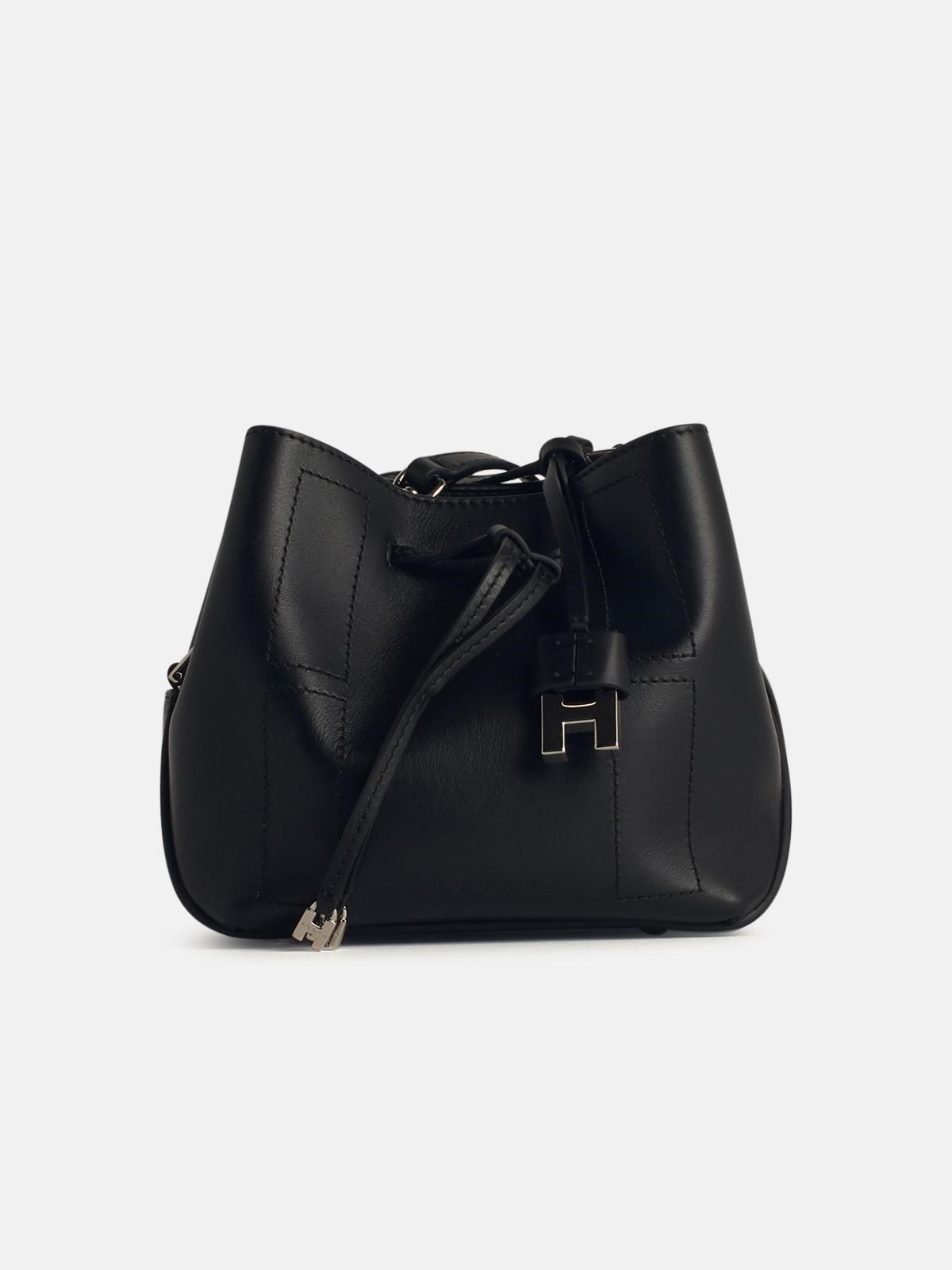 HOGAN 'Hocket' Black Leather Crossbody Bag