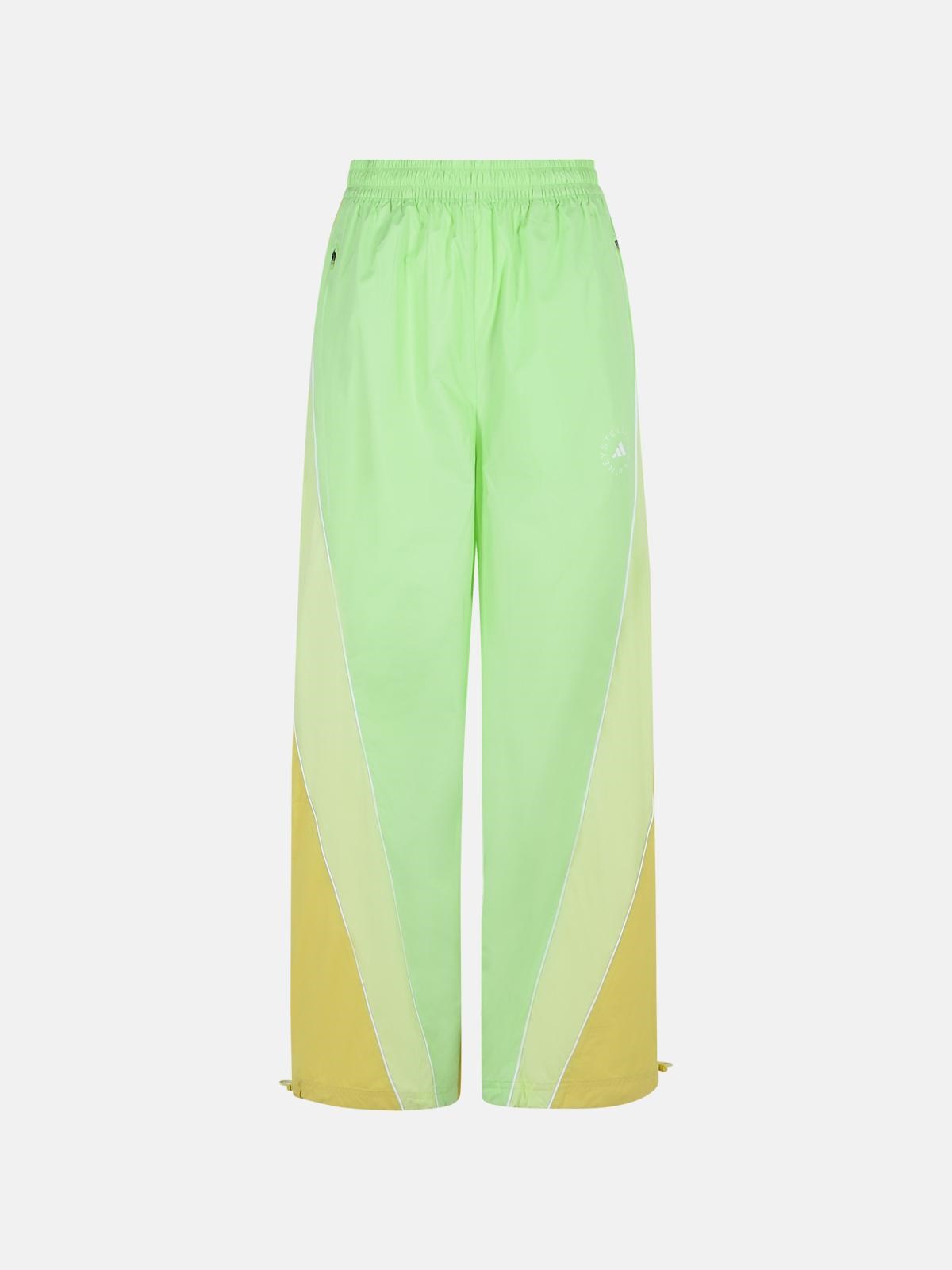 Adidas By Stella Mccartney Green Polyester Pants In Green