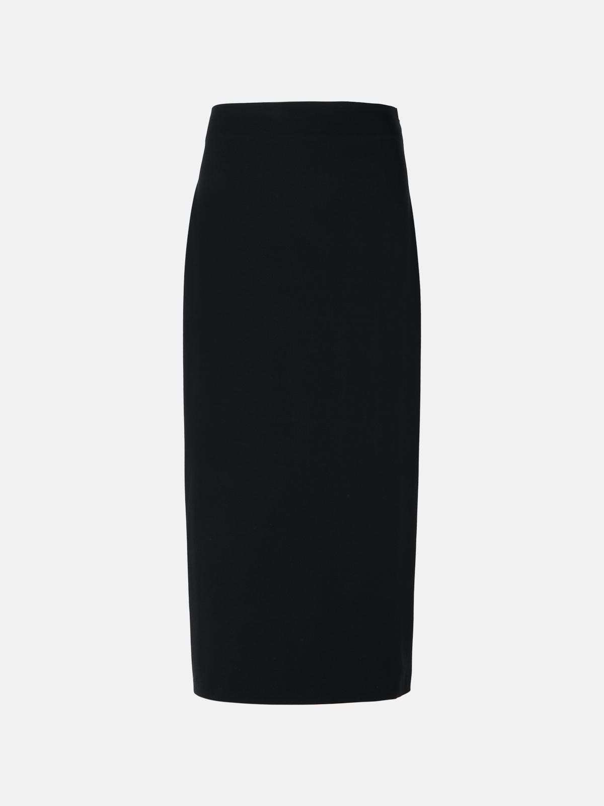 Loulou Studio 'samos' Black Virgin Wool Skirt In Black