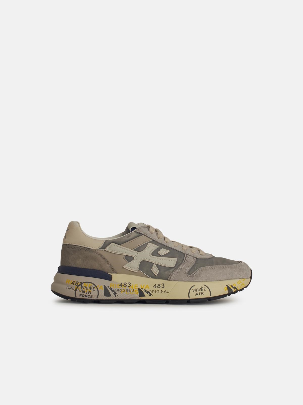 Premiata 'mick' Grey Suede Blend Sneakers