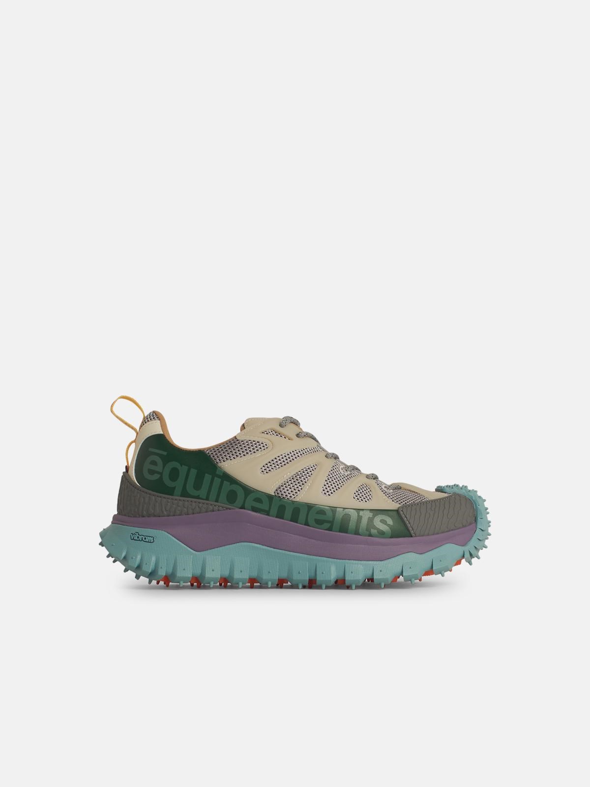 Moncler 'trailgrip' Multicolor Leather Blend Sneakers
