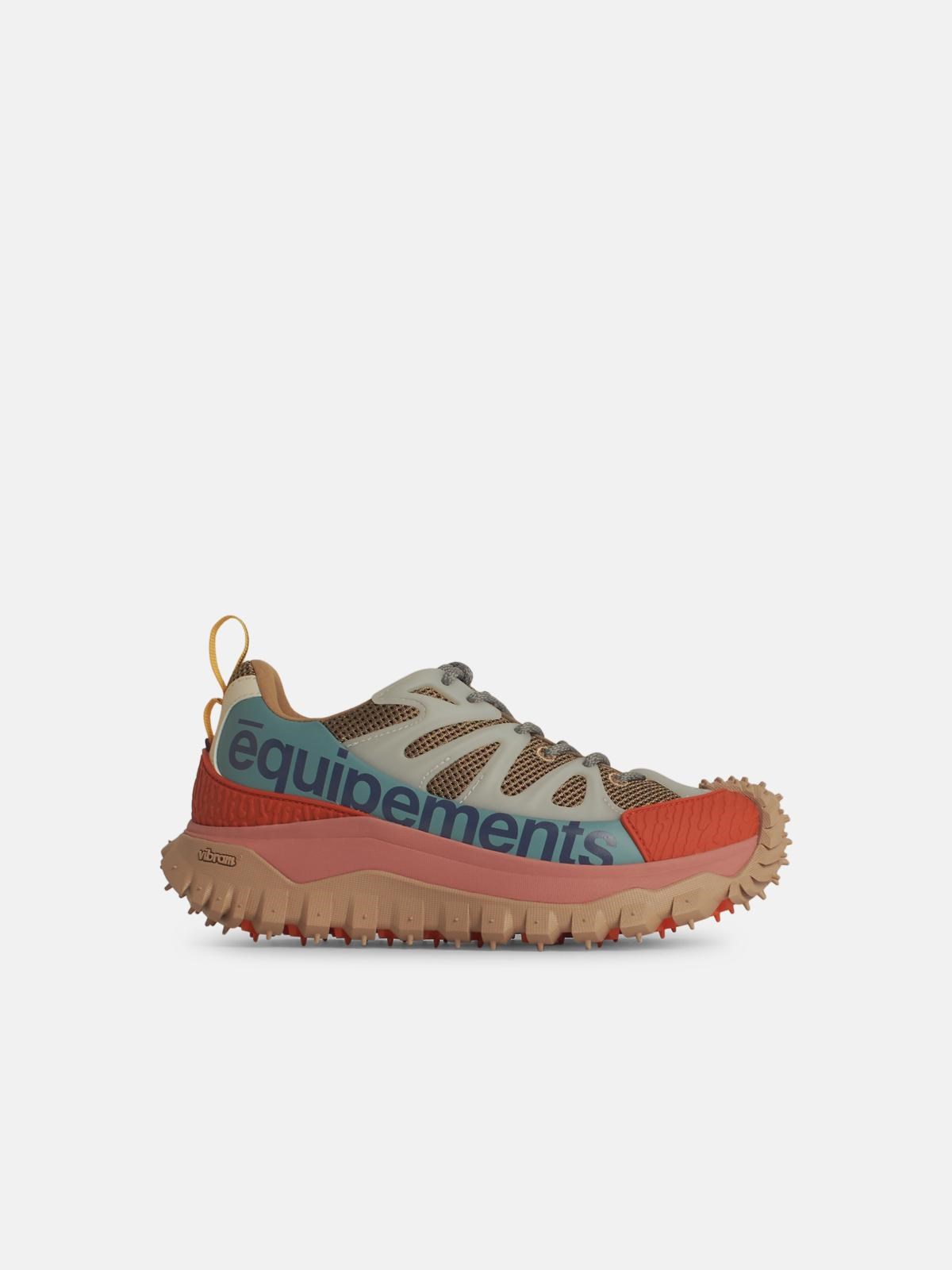 Moncler 'trailgrip' Multicolor Leather Blend Sneakers