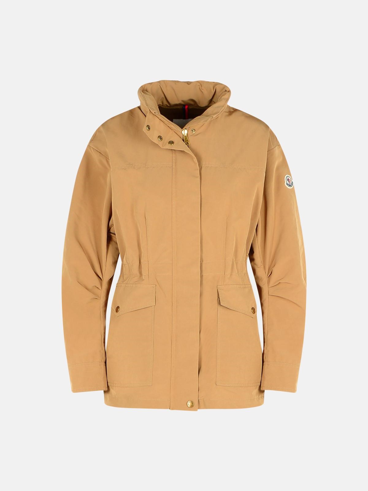 Moncler 'nades' Beige Polyester Blend Jacket In Beige