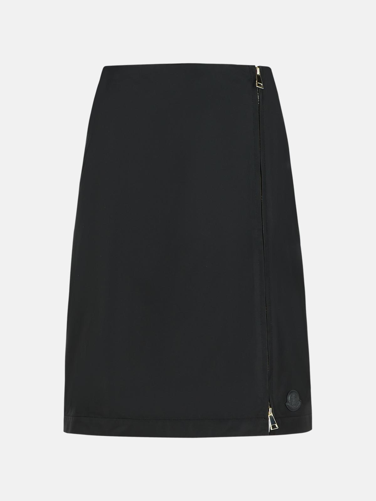 Moncler Black Polyester Skirt In Black