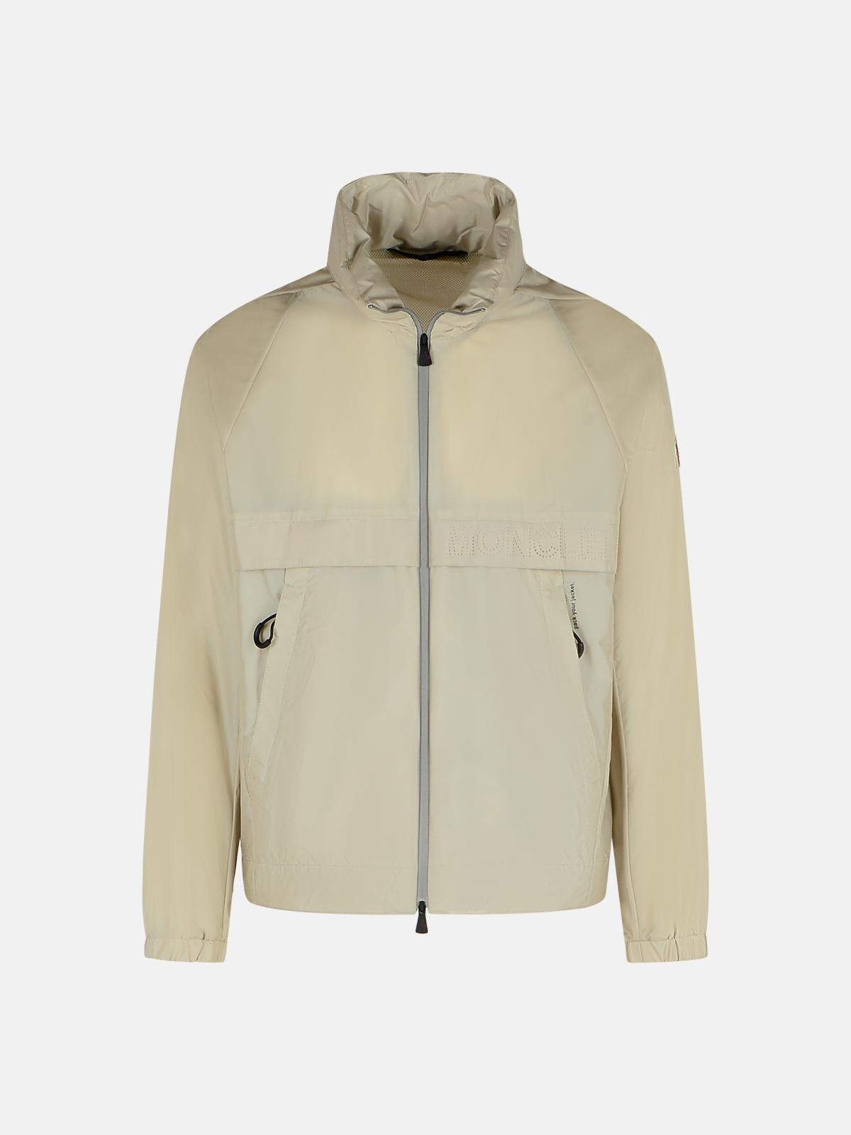 MONCLER GRENOBLE 'Negara' Cream Nylon Jacket　MONCLER GRENOBLE 'Negara' クリーム ナイロン ジャケット MONCLER