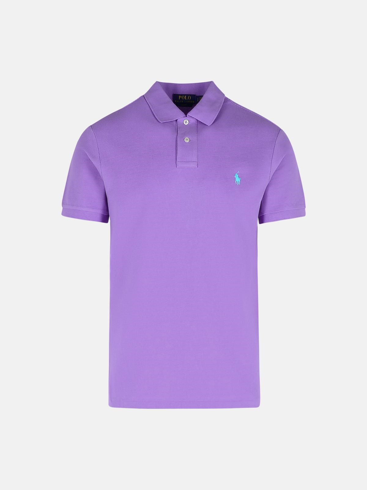 POLO RALPH LAUREN Purple Cotton Polo Shirt