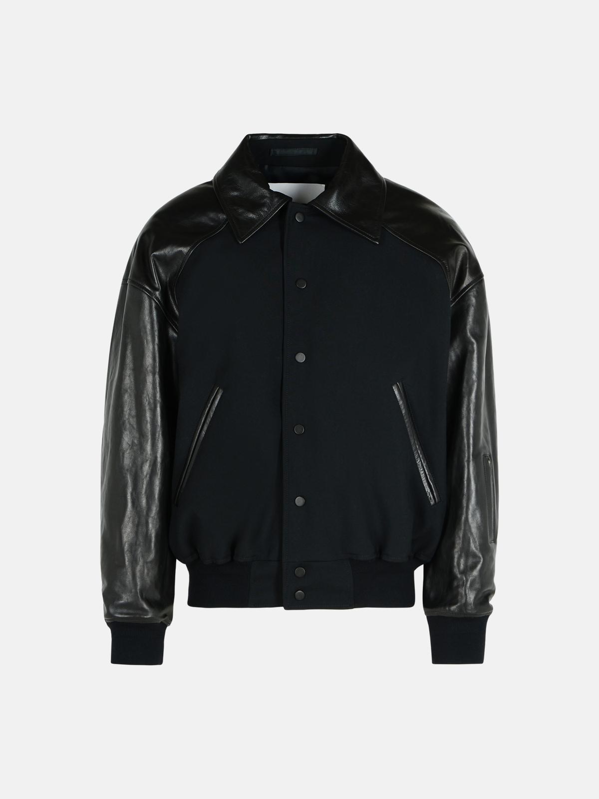 ブルゾン Jil Sander Black wool blend bomber jacket Jil Sander Black Wool Bomber Jacket | ModeSens