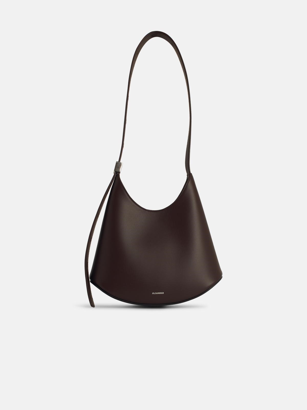 Jil Sander 'eldorado' Brown Leather Crossbody Bag