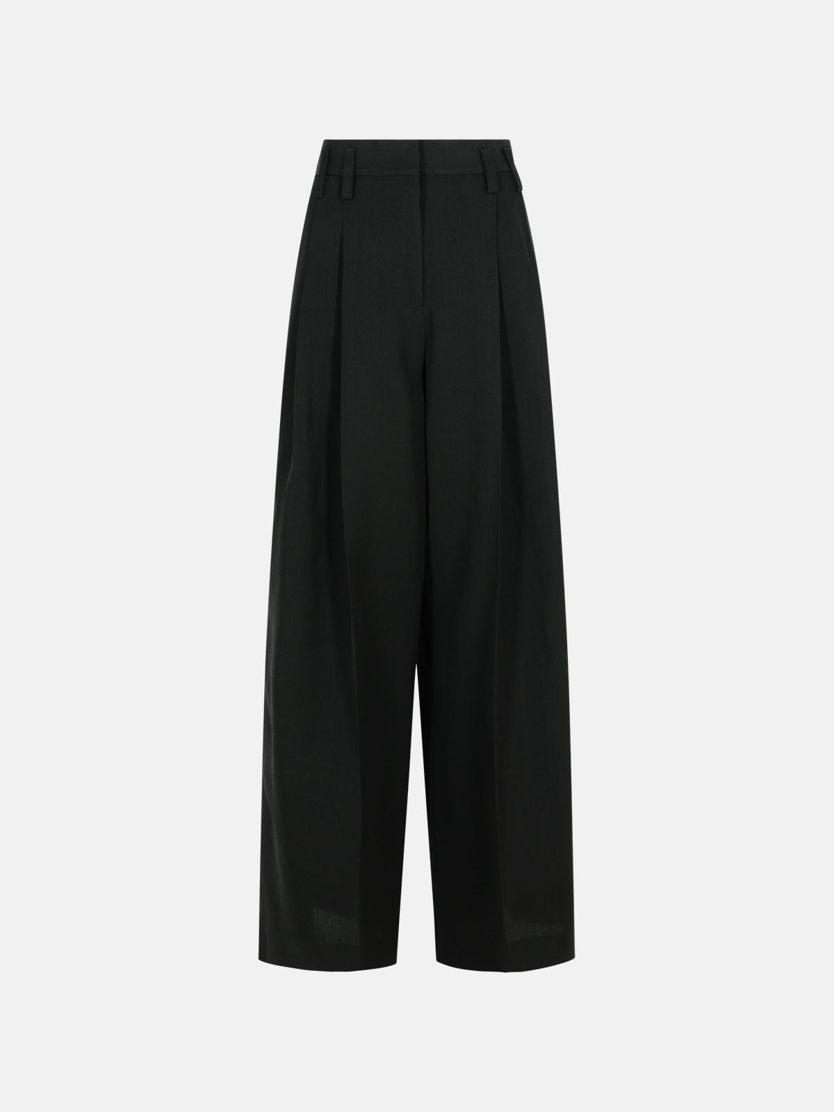 Jil Sander Black Cotton Trousers