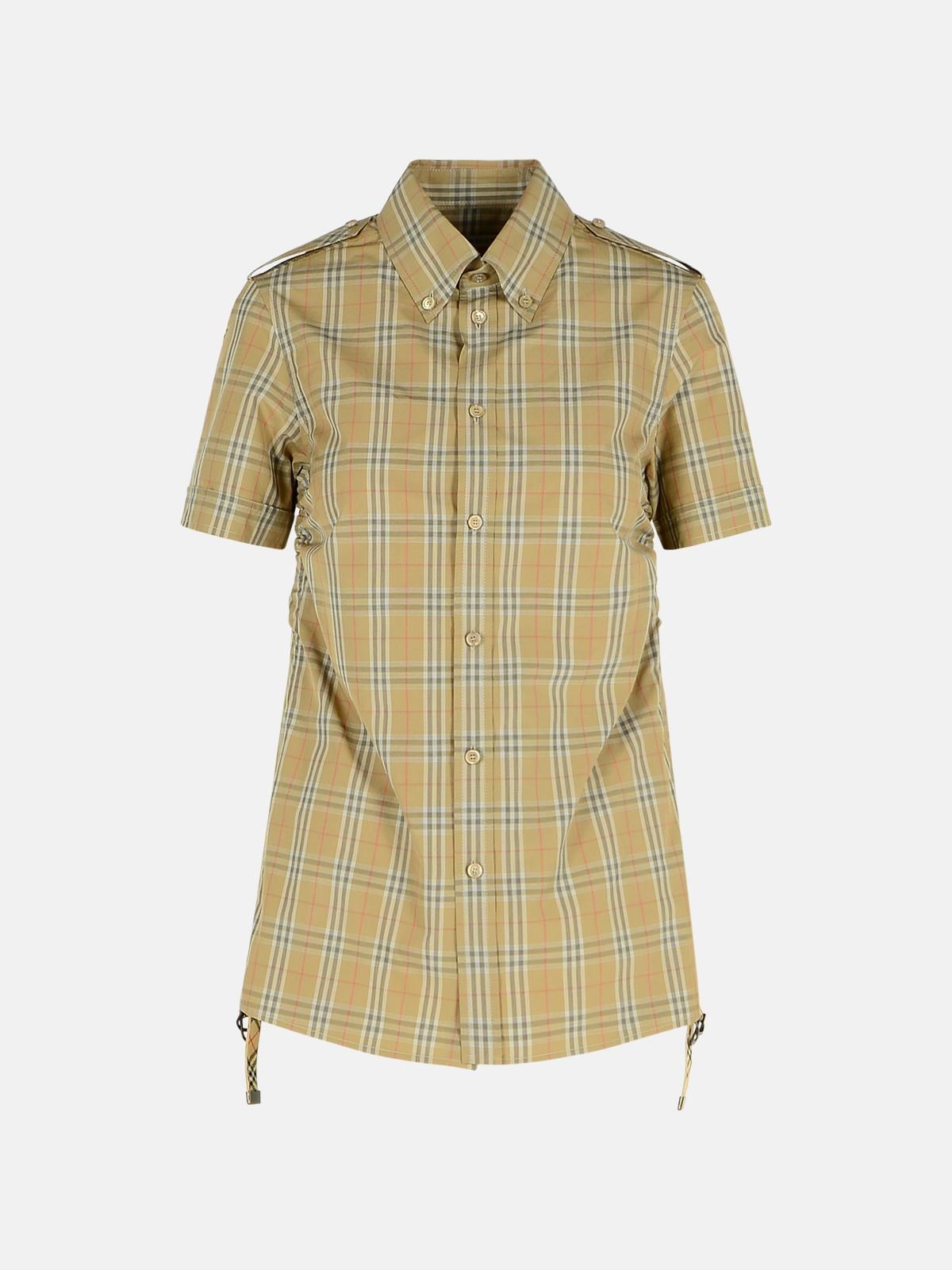 BURBERRY Beige Cotton Shirt　バーバリー ベージュ コットン シャツ BURBERRY