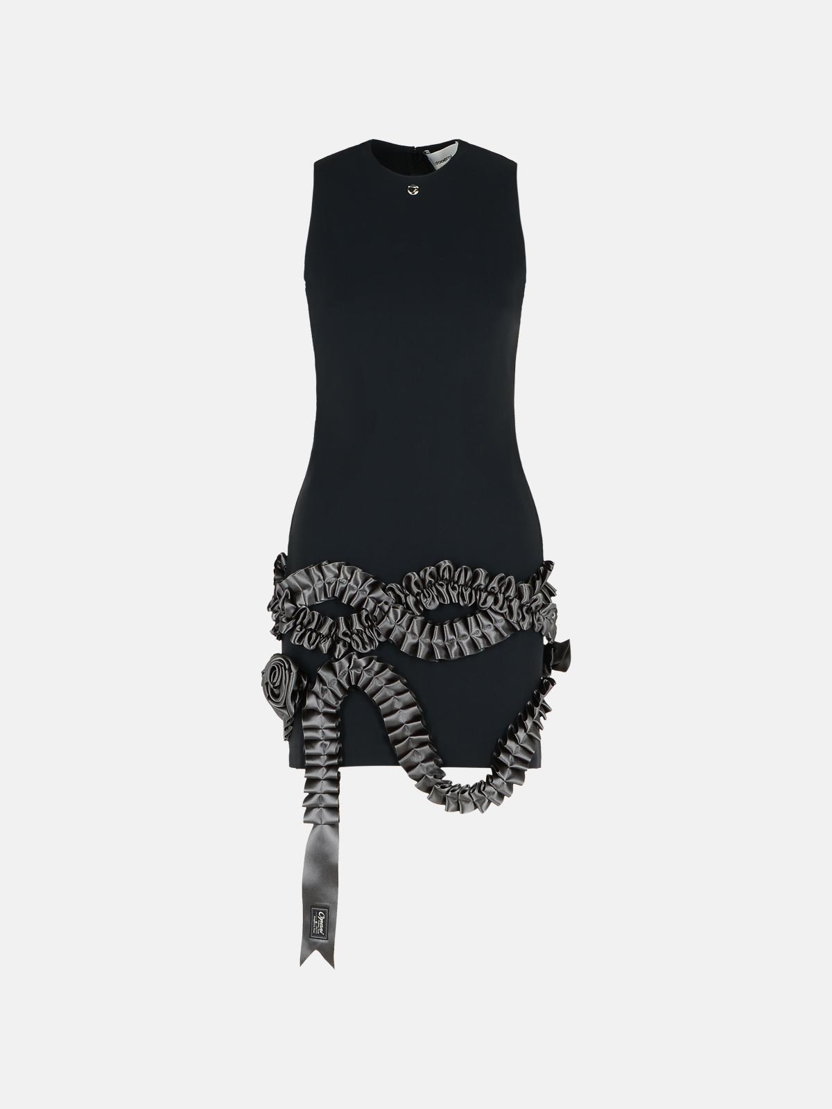 Coperni 'ribbon' Dress In Black Polyamide Blend