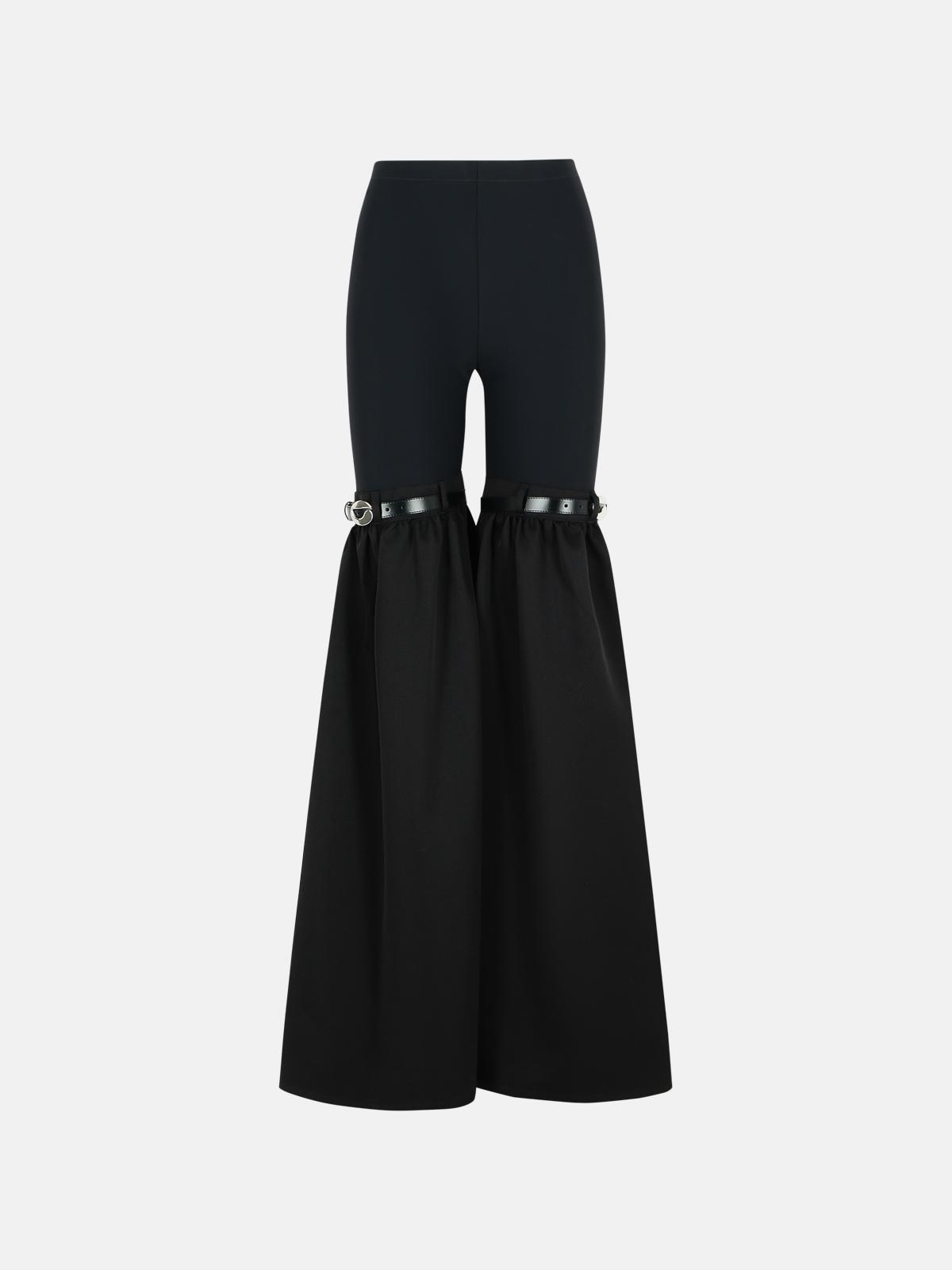 Coperni Flare' Black Polyamide Blend Pants