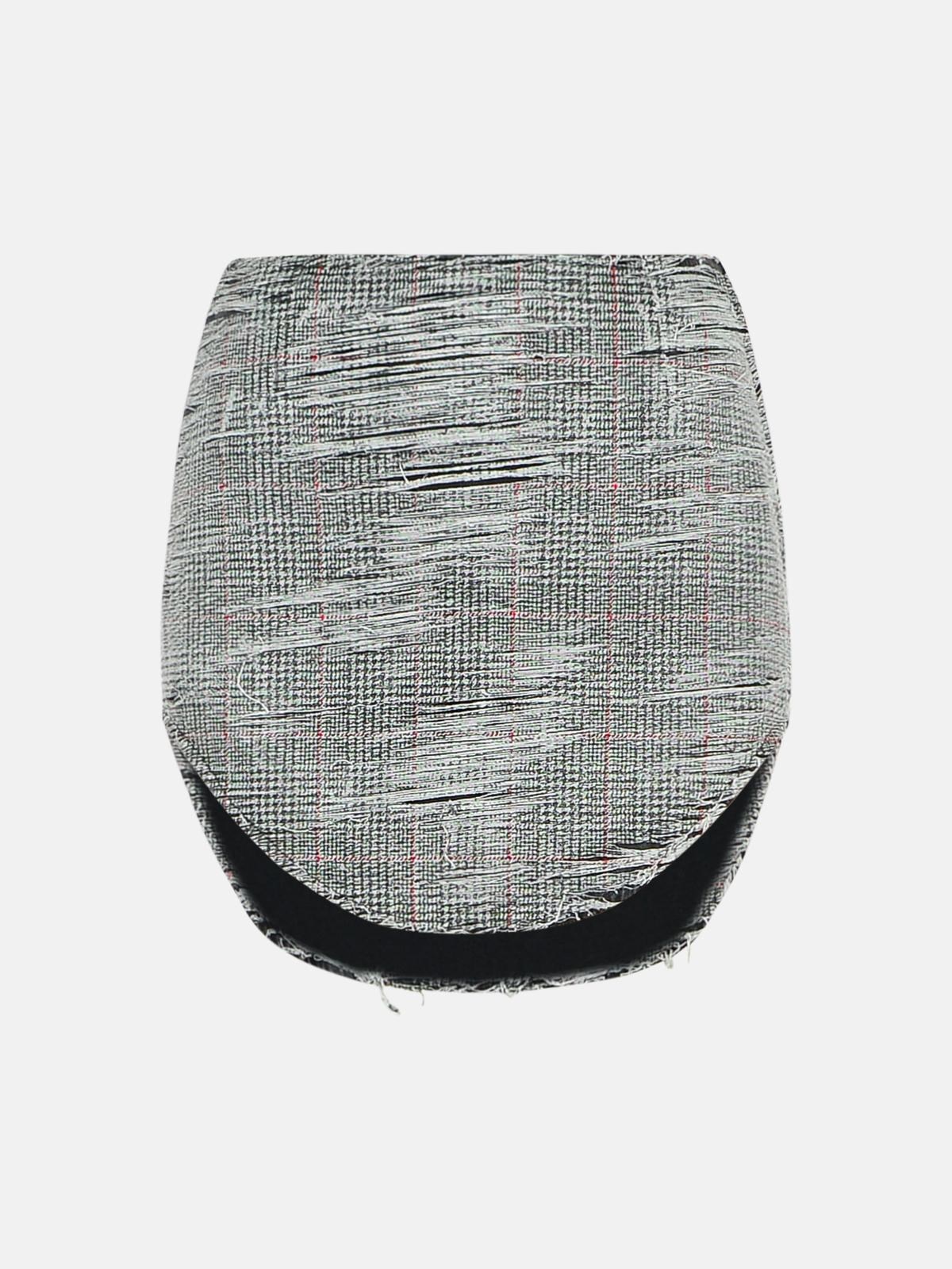 DIESEL 'Ada' Grey Cotton Miniskirt　DIESEL 'Ada' グレー コットン ミニスカート DIESEL