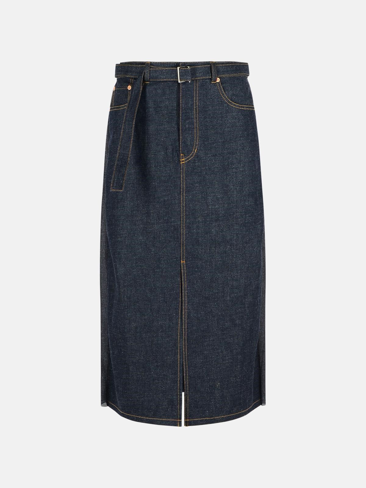 Sacai Blue Denim Skirt