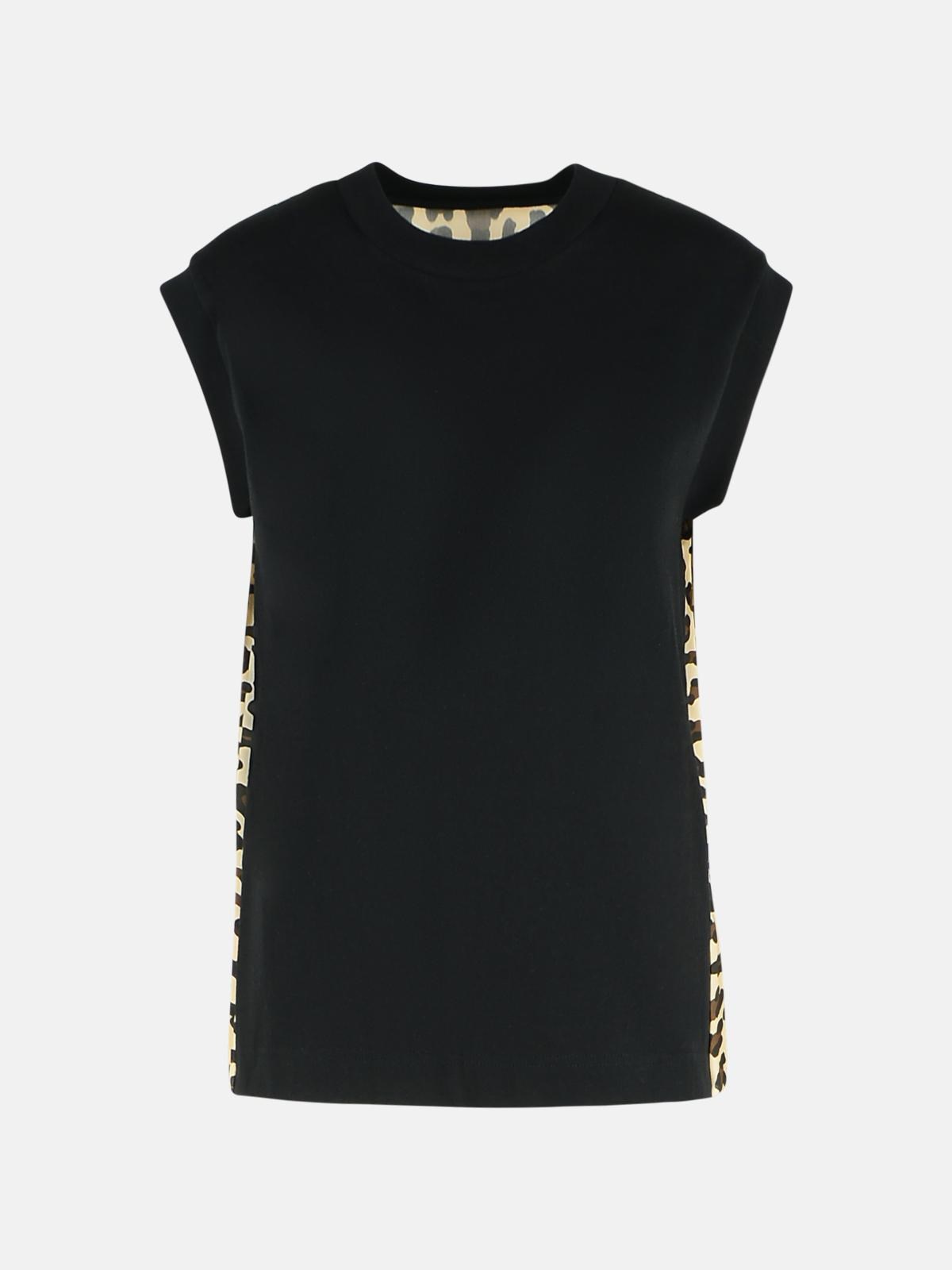 SACAI Black Cotton Tank Top　SACAI ブラック コットン タンク トップ SACAI