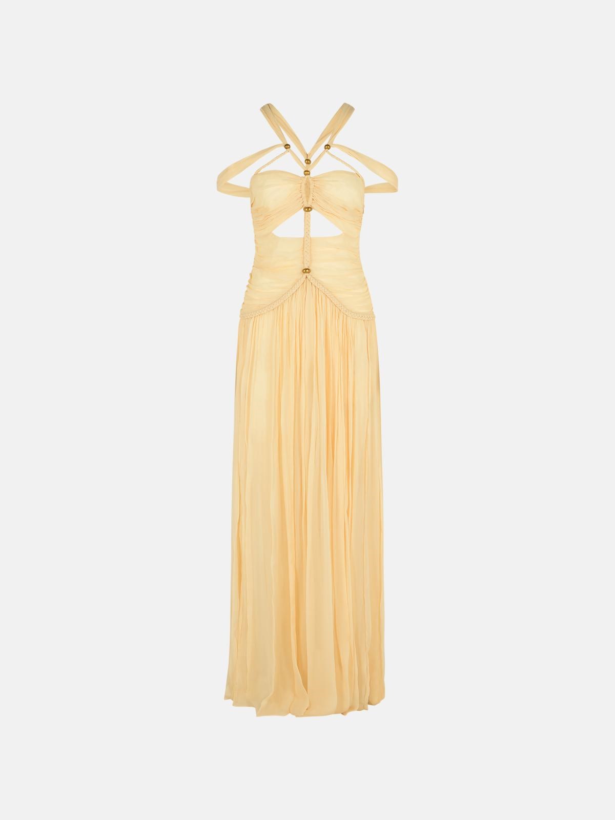 Isabel Marant 'rafael' Beige Silk Dress
