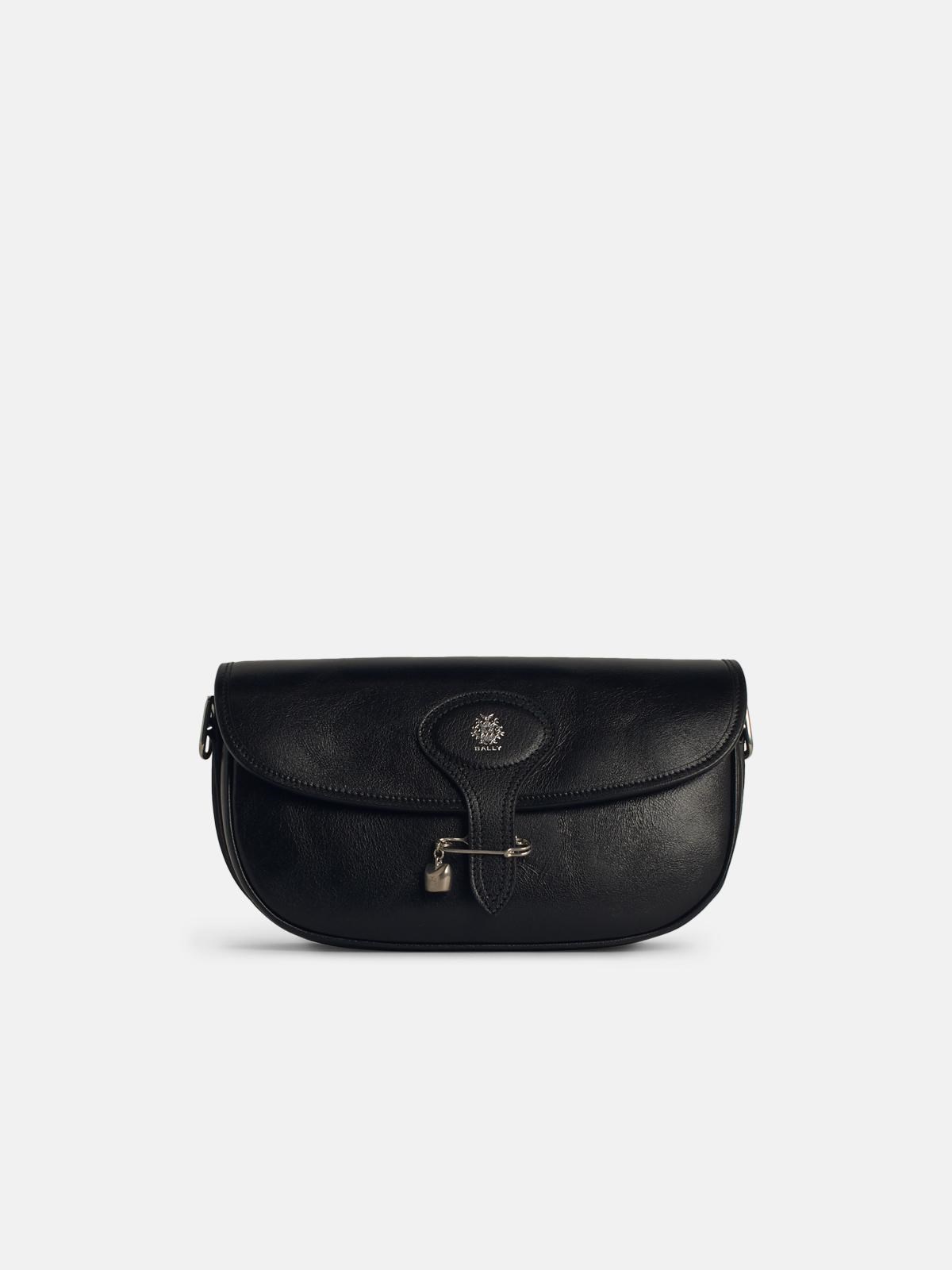 BALLY 'Beckett' Black Leather Crossbody Bag
