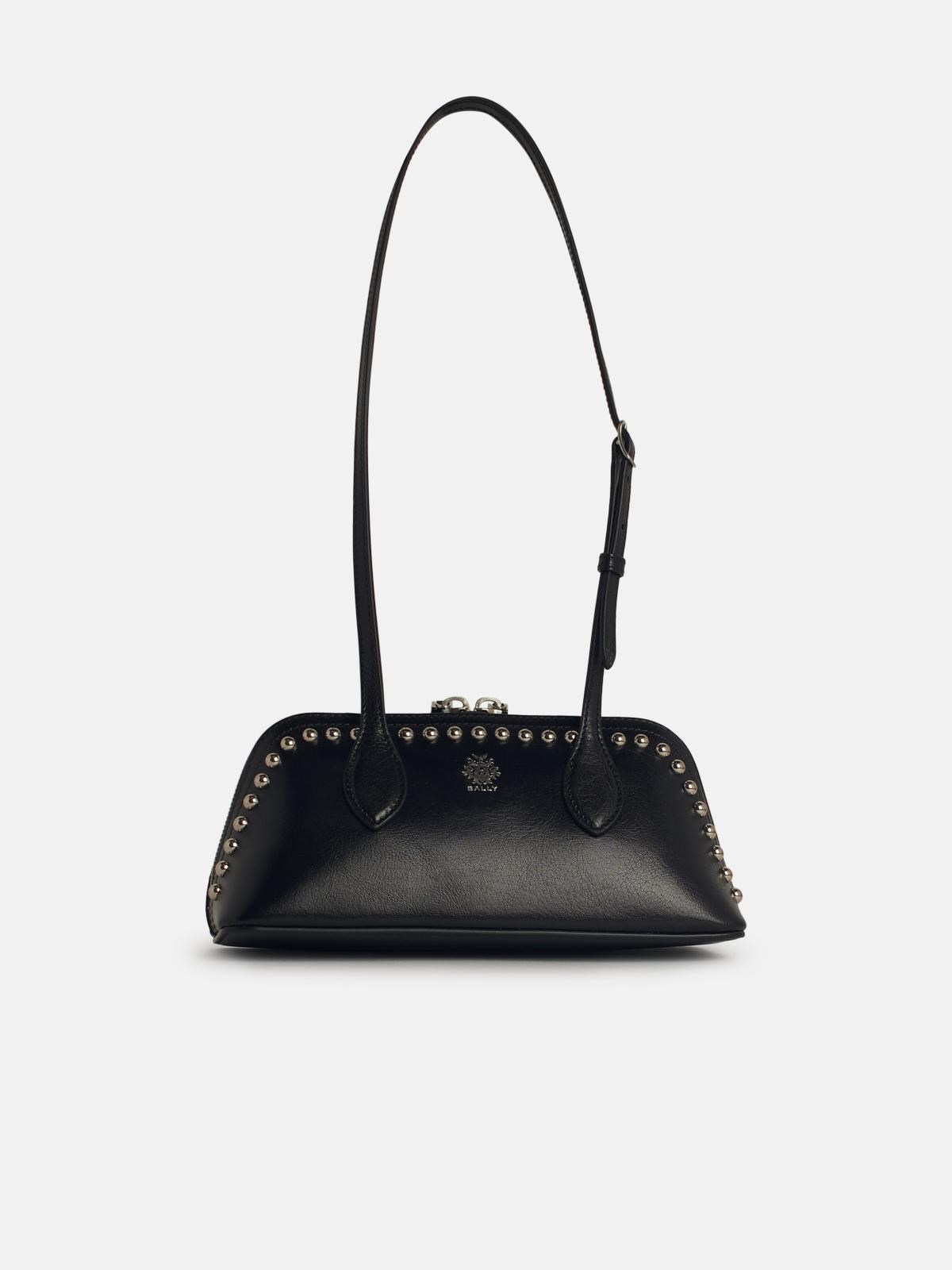 Bally 'praline' Black Leather Bag