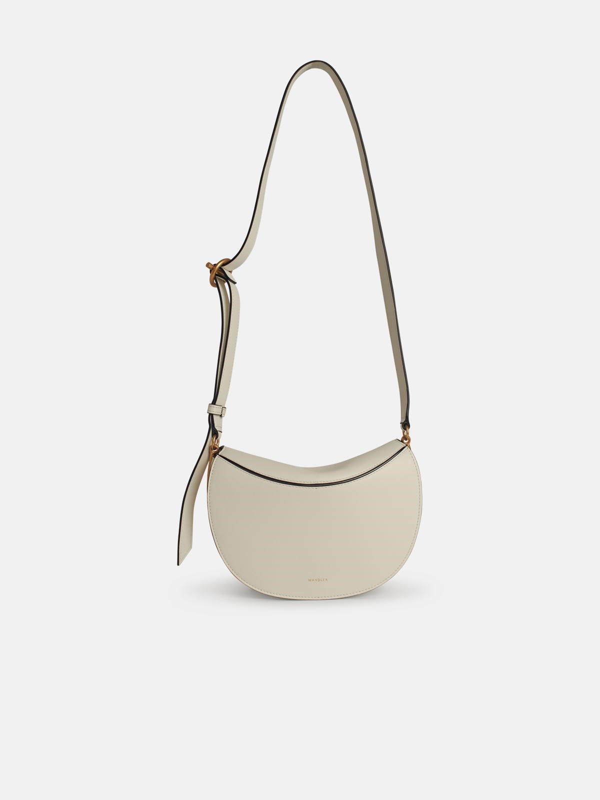 WANDLER 'Kate' White Leather Crossbody Bag