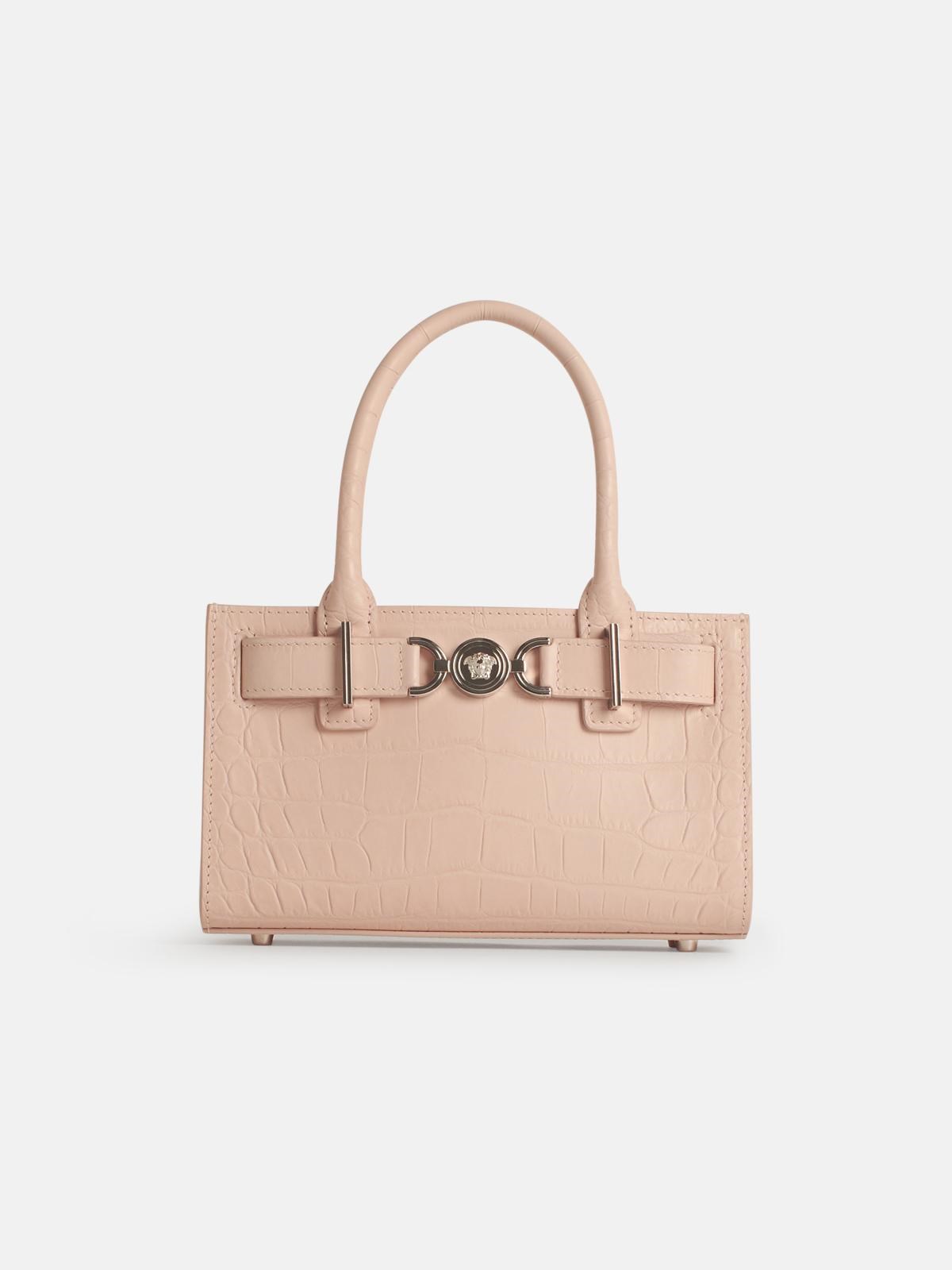 Versace 'tote' Pink Leather Bag
