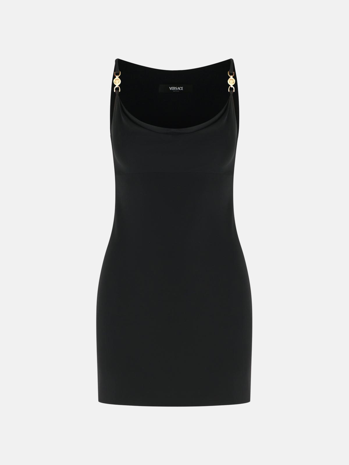 ワンピース BLACK VISCOSE DRESS Versace Black Viscose Dress | ModeSens