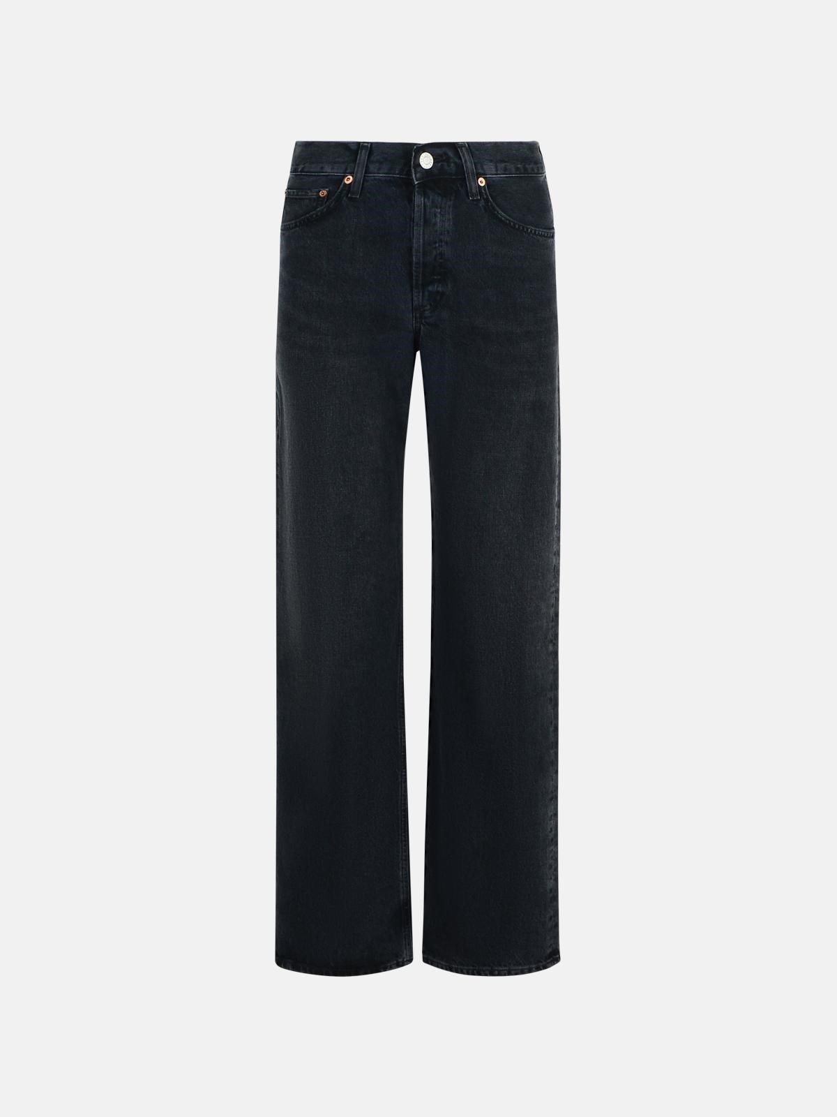 AGOLDE 'V-Waist' Black Denim Jeans