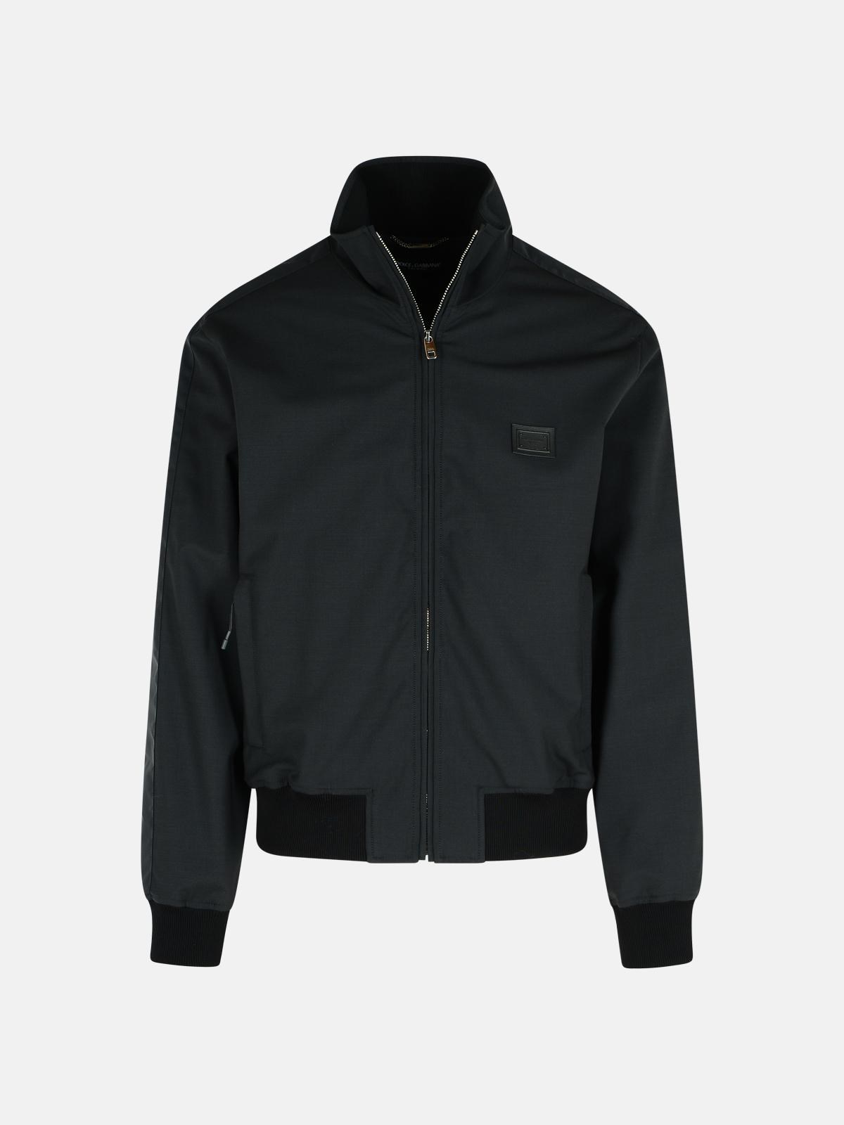 Dolce & Gabbana Black Wool Blend Jacket